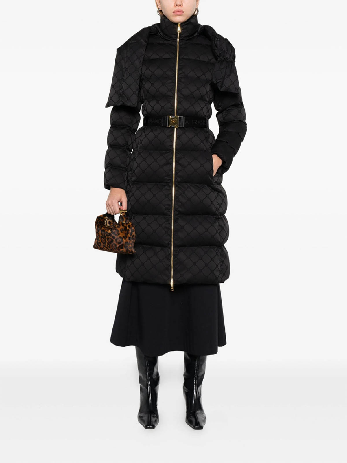 Elisabetta Franchi Tailored Black Jacket With Structured Silhouette In Black