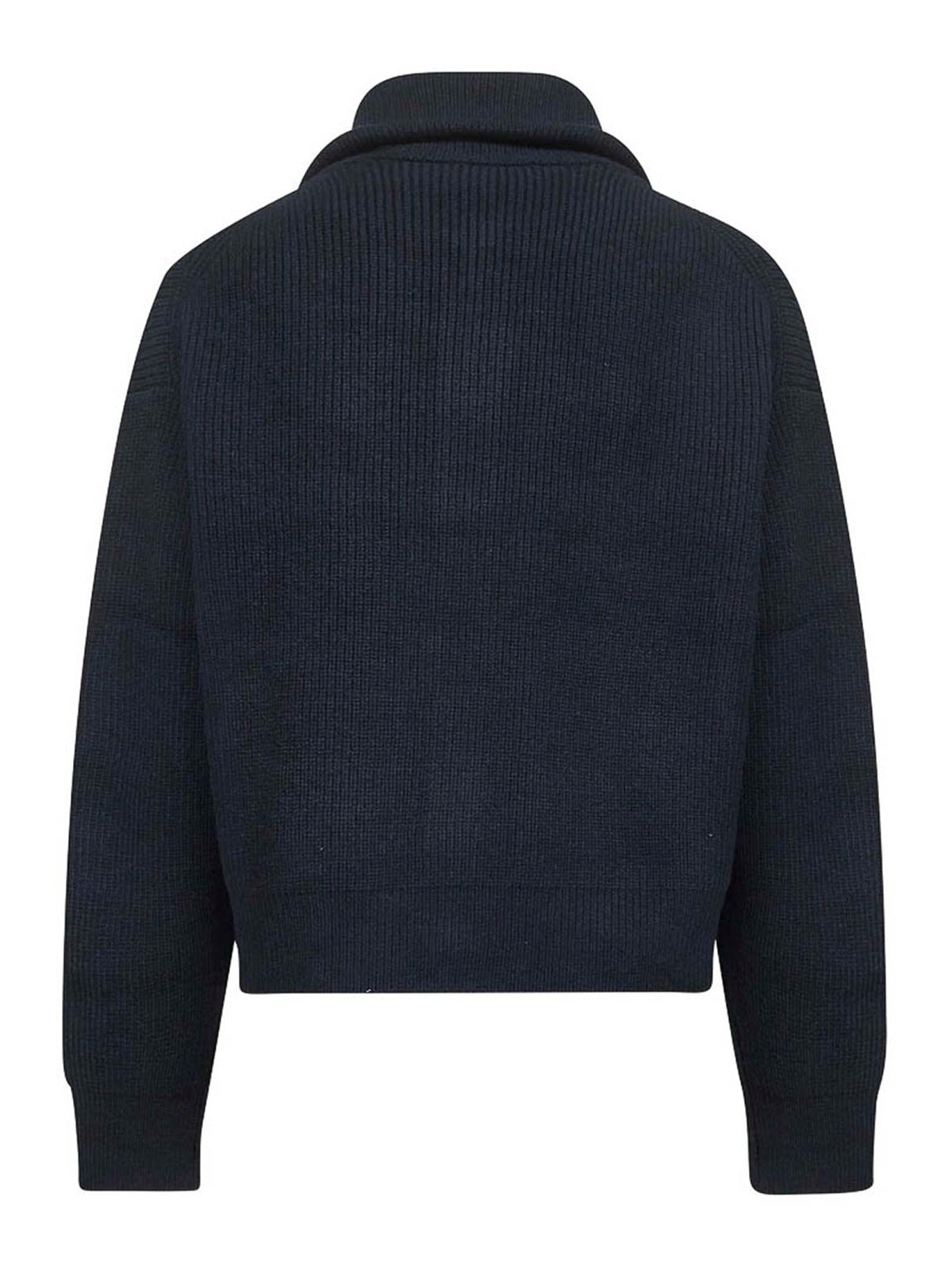 Studio Nicholson Neutral Textured Knit Sweater Collection In Blue