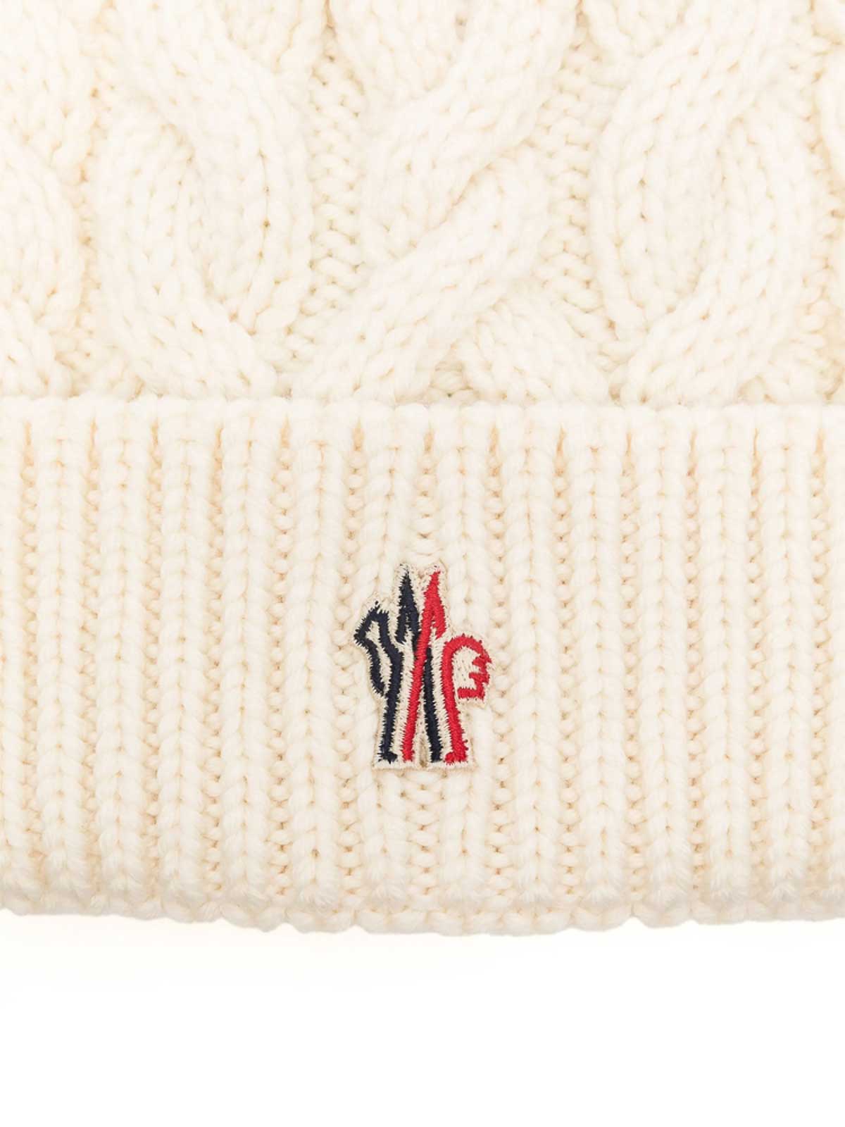 Moncler Wool Hats In White