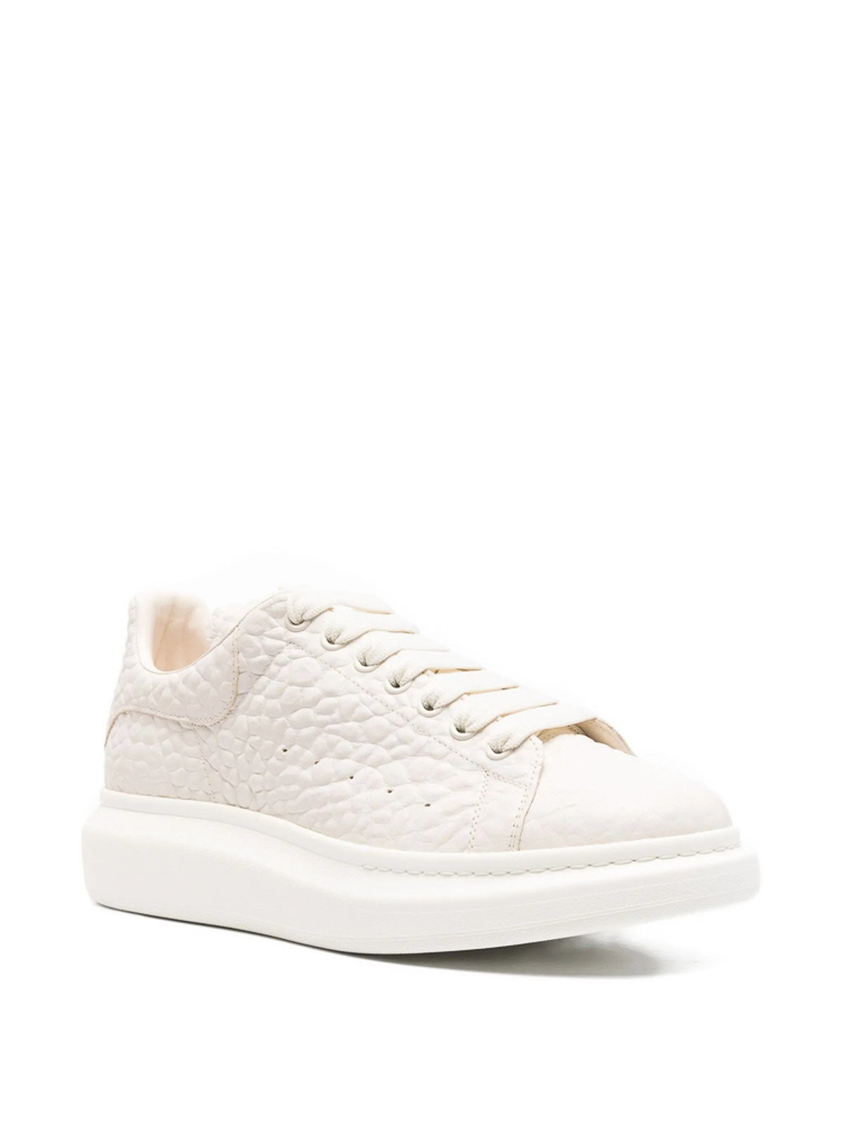 Alexander Mcqueen Leather Sneakers In White