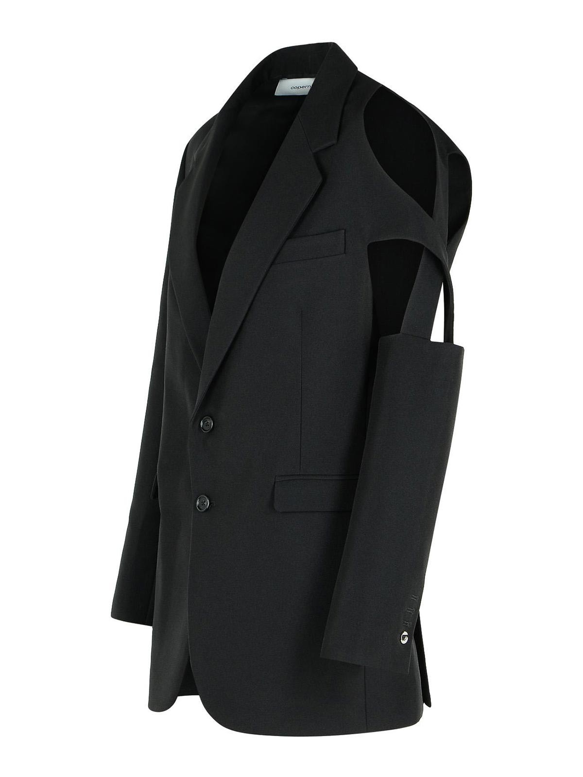 Coperni Black Polyester Blazer In Blue