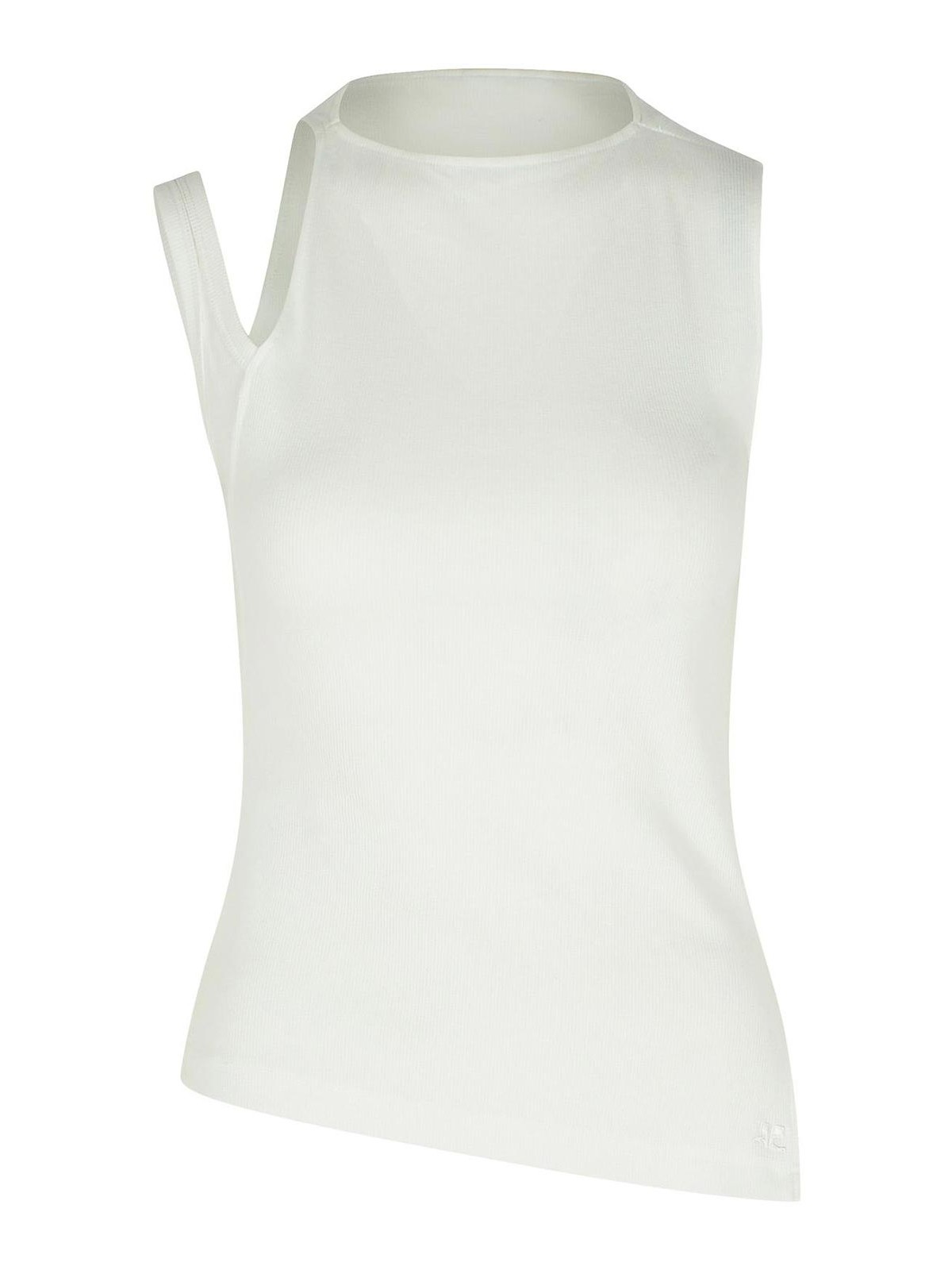 Courrèges White Cotton Tank Top