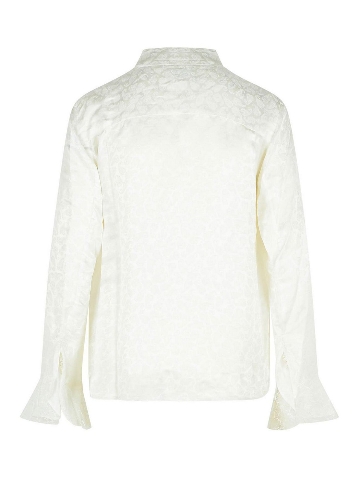 Isabel Marant Raphaella Blouse In Silk And White Viscose In White