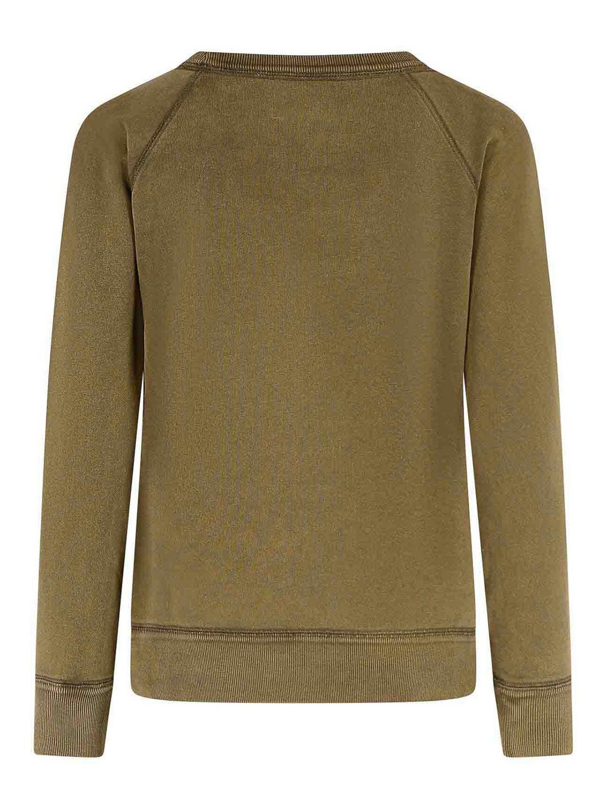 Isabel Marant Brown Cotton Blend Sweatshirt In Green