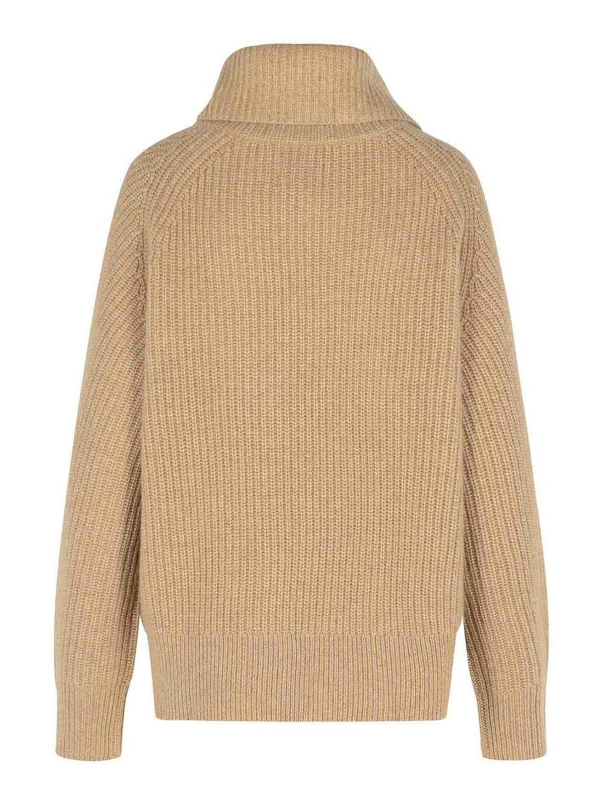 Loulou Studio Cecil Beige Cashmere Sweater In Neutral