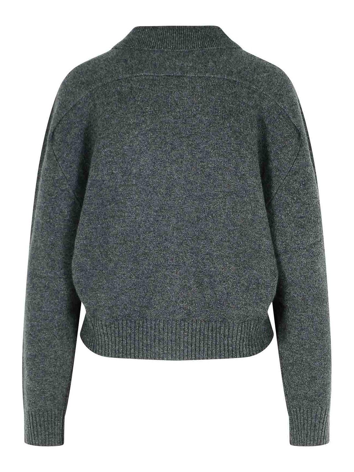 Loulou Studio Homere Grey Cashmere Sweater In Gray