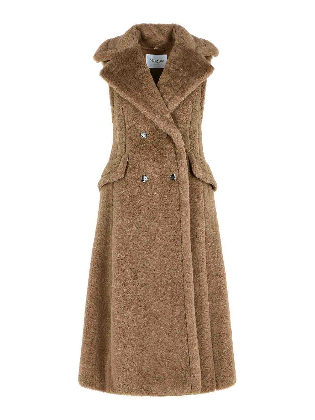 Max Mara Boario 1234 Coat In Alpaca And Wool In Brown