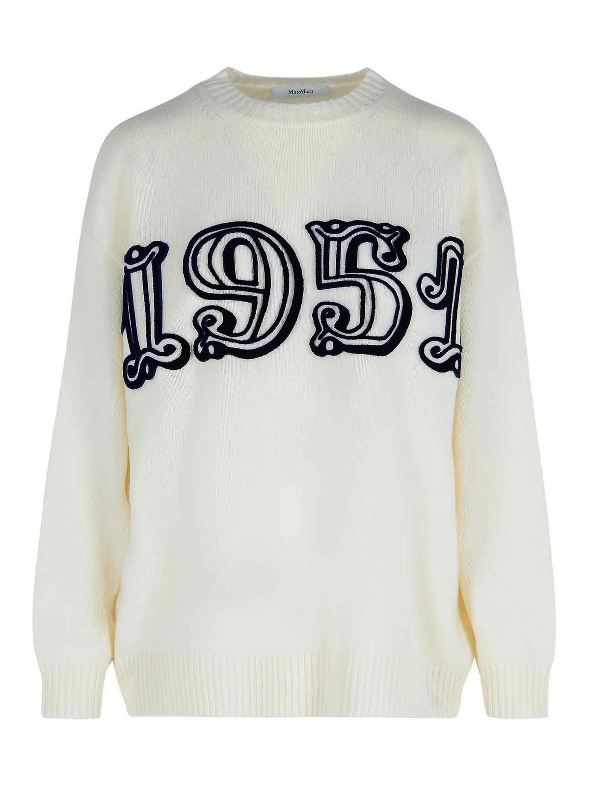 Max Mara Off-white Wool And Cashmere  Sweater