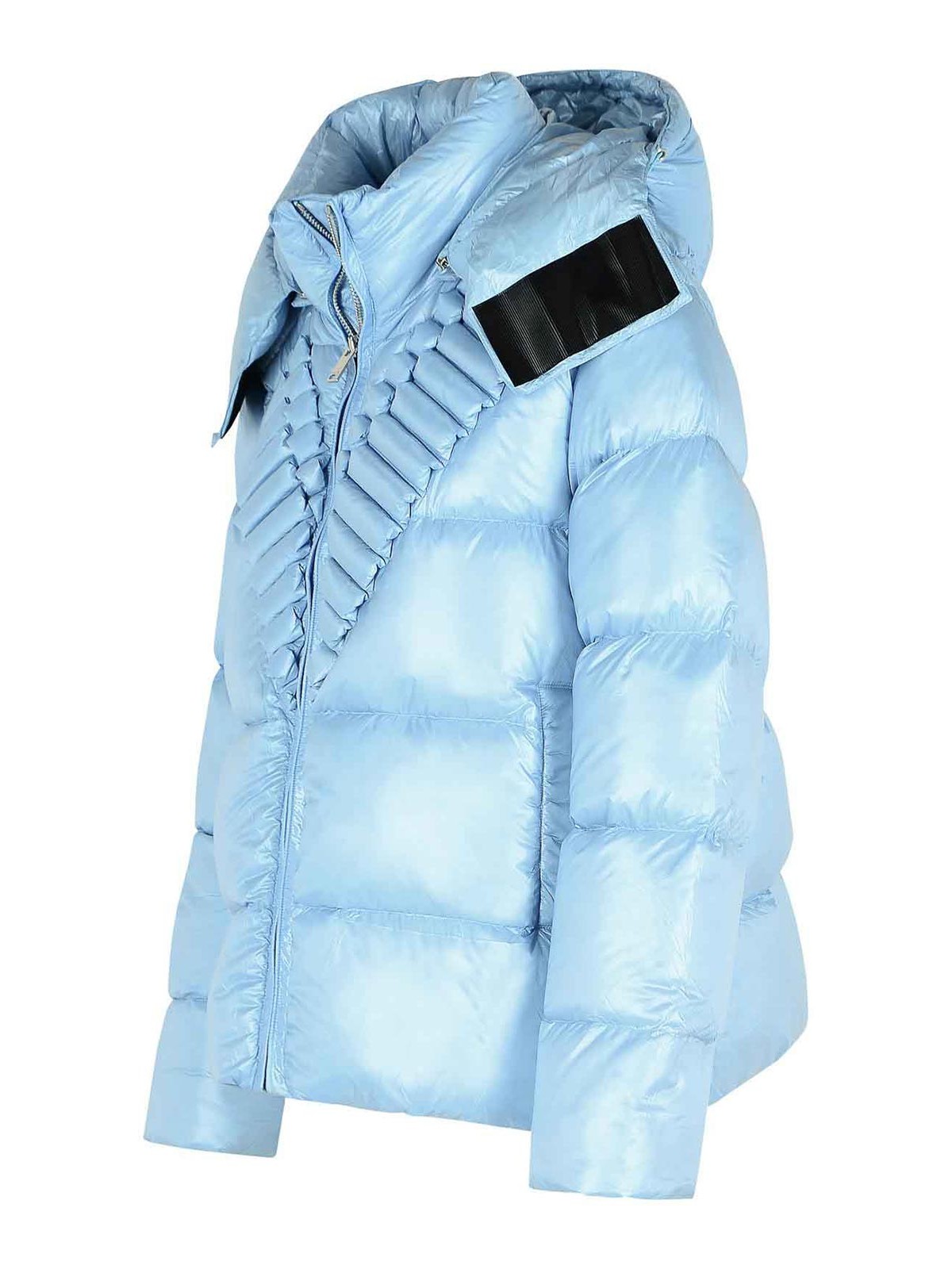 Raxxy Removable Hooded Down Jacket In Polyamide Sugar Paper In Blue