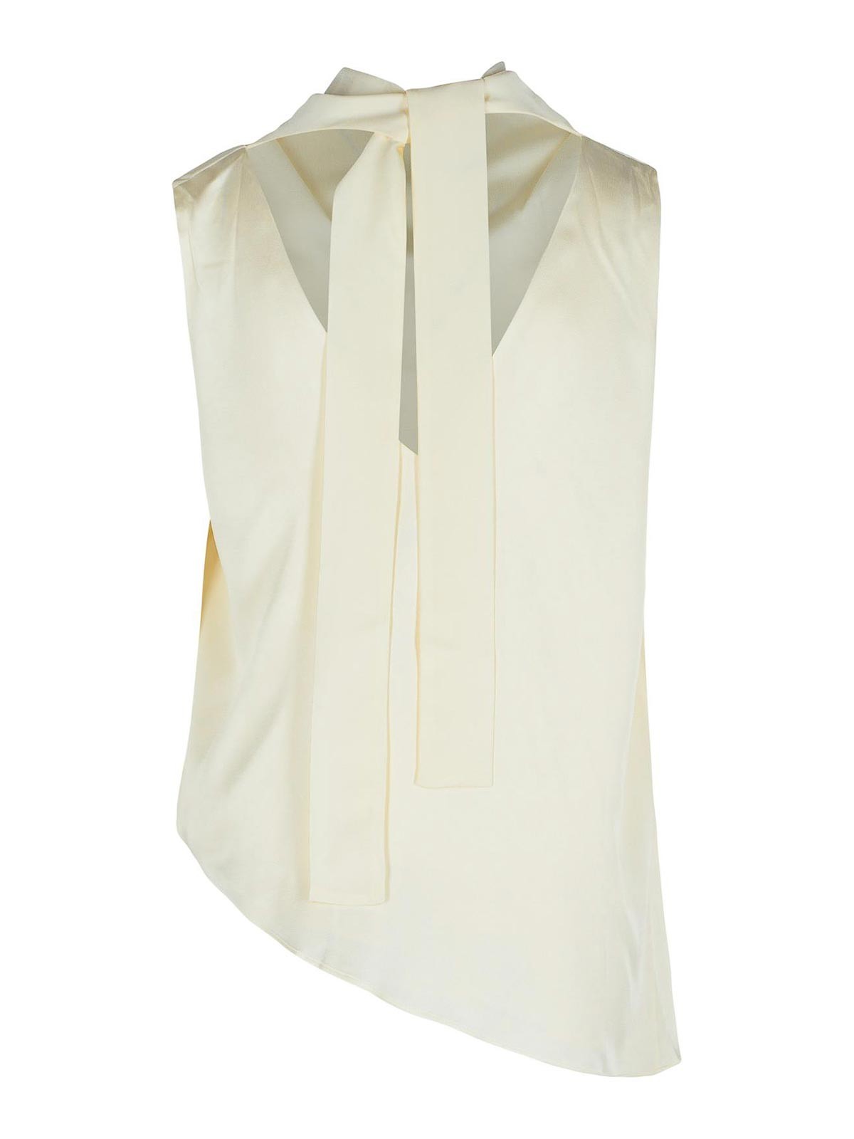 Rohe Cream Viscose Blend Tank Top In Multi
