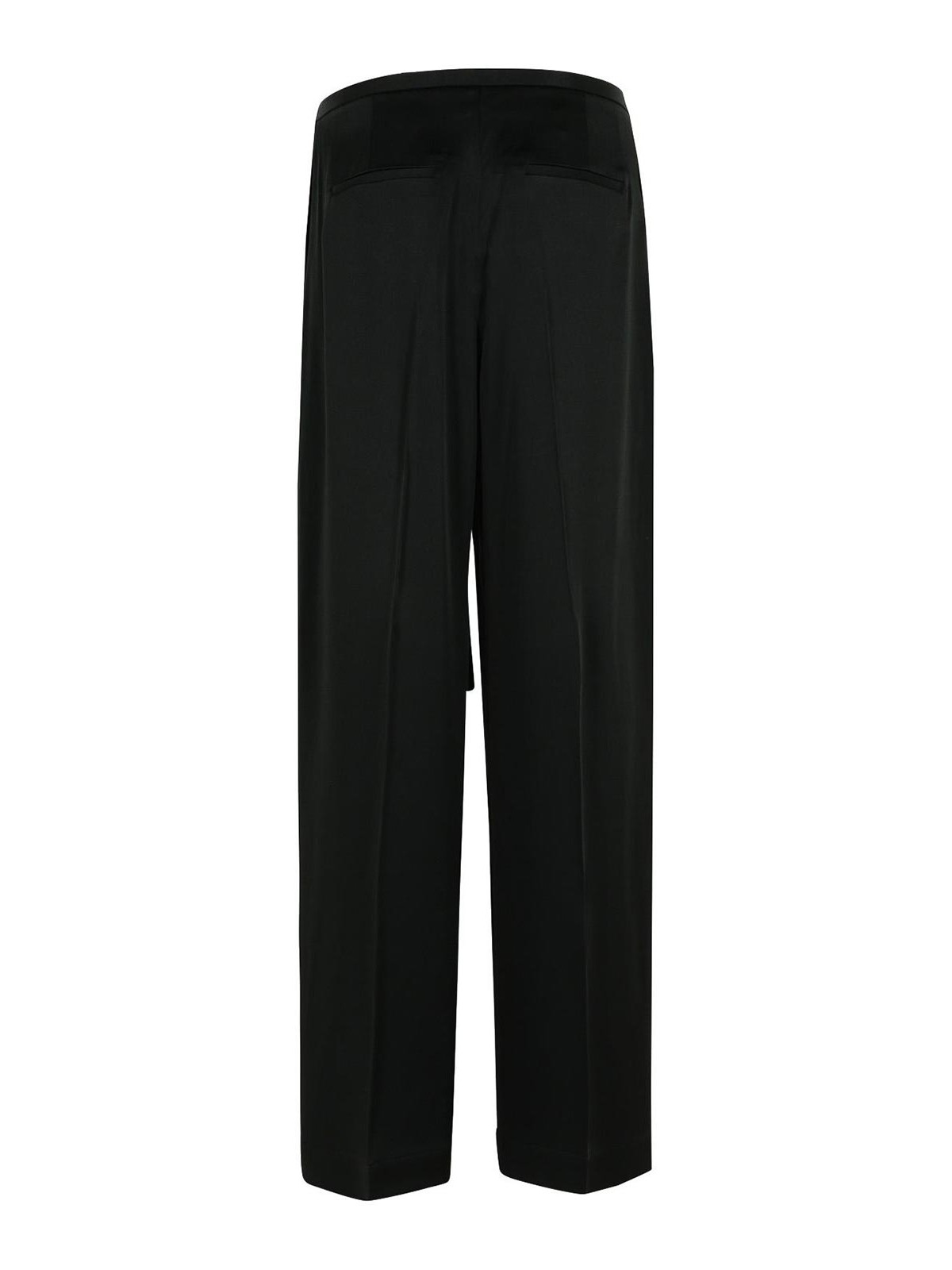 Rohe Black Acetate Blend Trousers In Multi