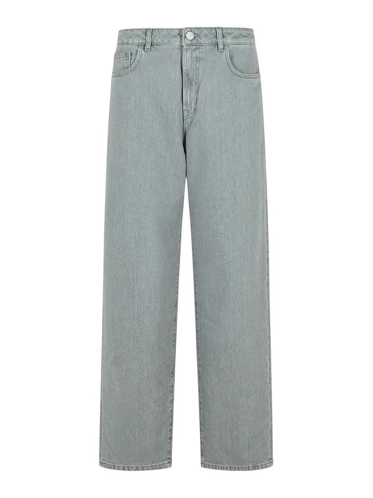 Rohe Baggy Grey Cotton Jeans In Gray