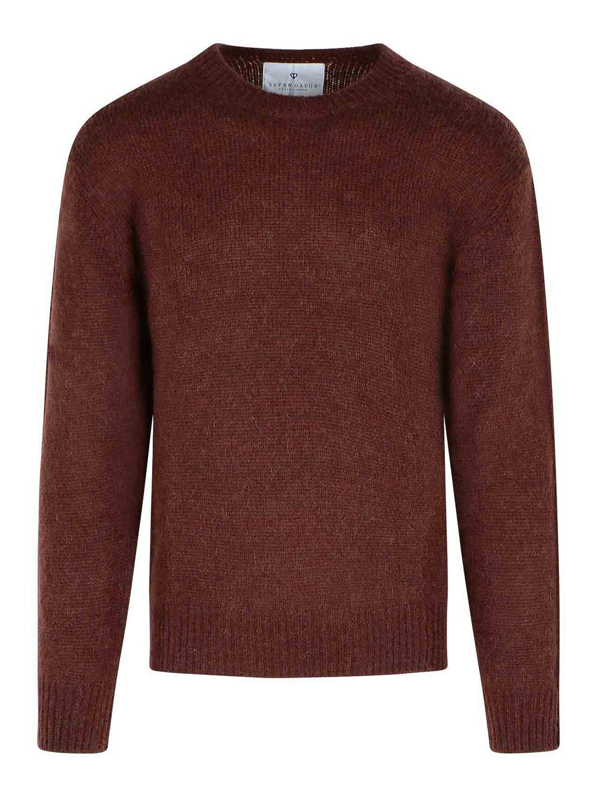 Seven Gauge Brown Alpaca Blend Sweater In Brown