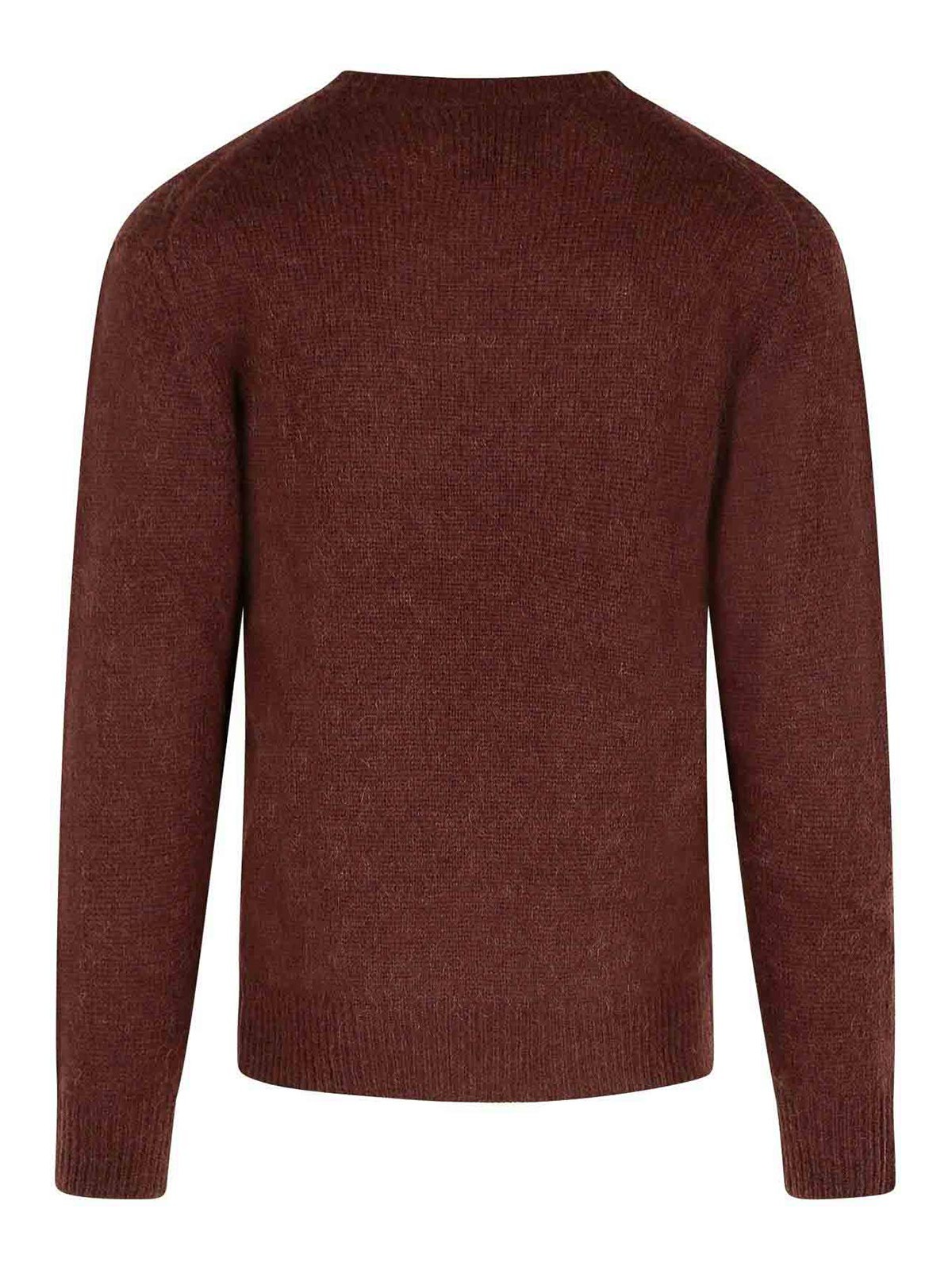 Seven Gauge Brown Alpaca Blend Sweater In Brown