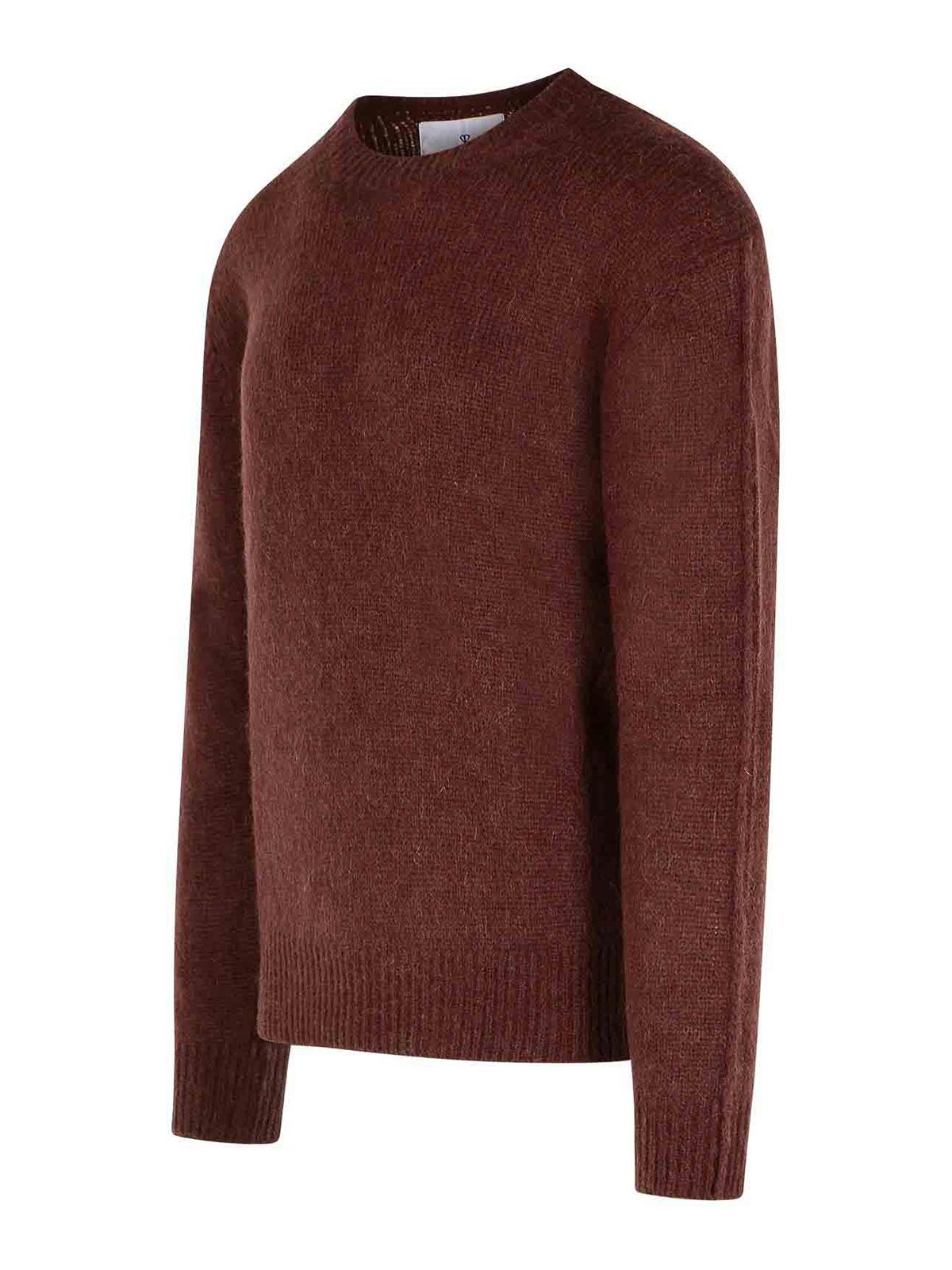 Seven Gauge Brown Alpaca Blend Sweater In Brown