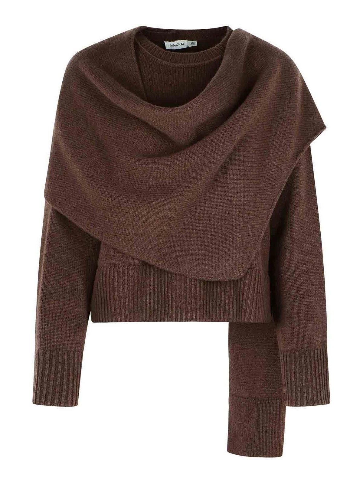 Simkhai Elson Brown Wool And Cashmere Sweater In Brown