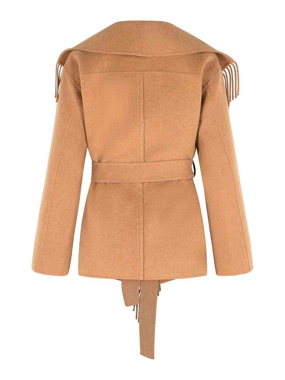 Simkhai Rowen Camel Wool Blend Coat In Brown