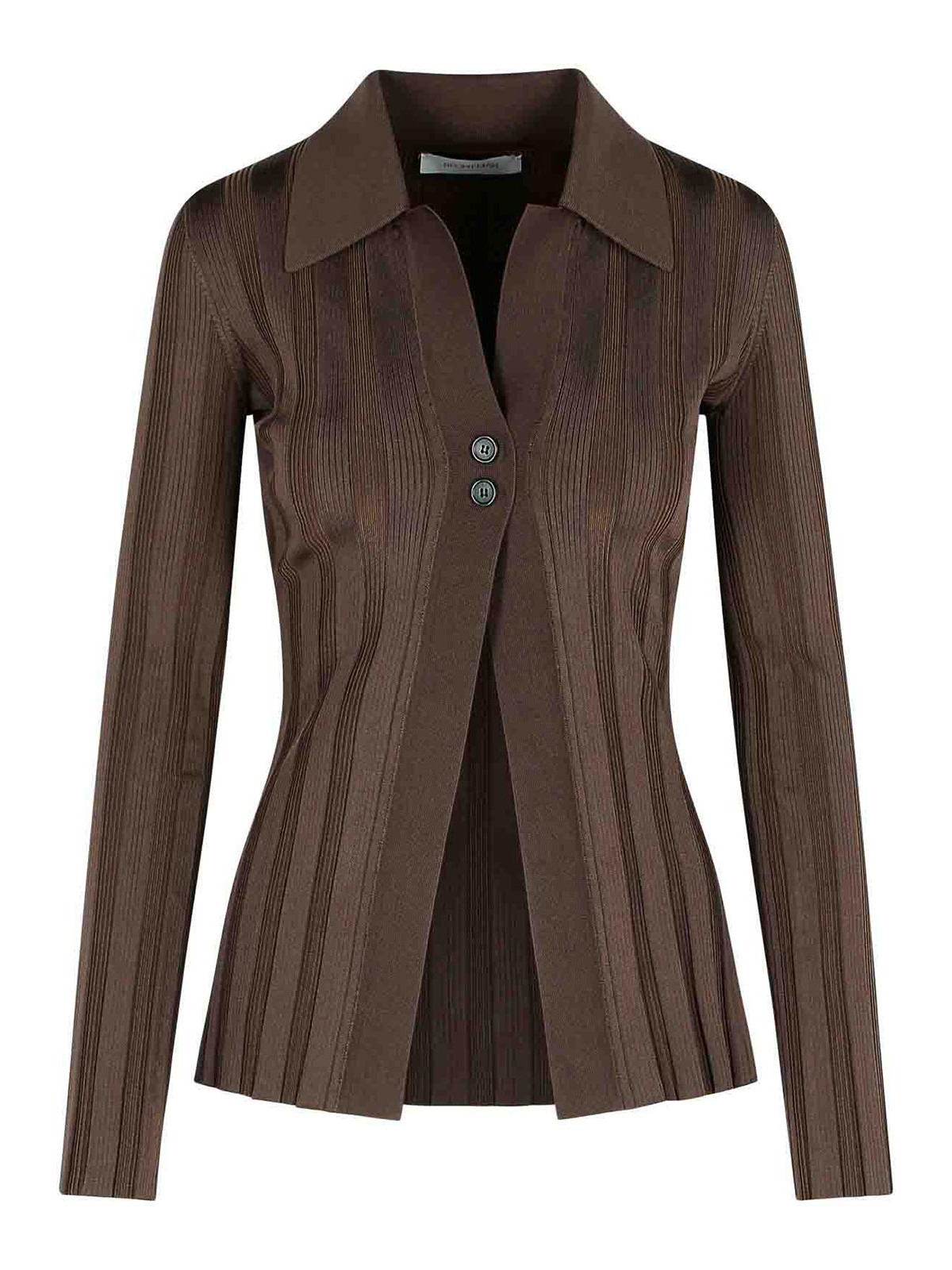 Sportmax Striped Viscose Cardigan Long Sleeves In Multi