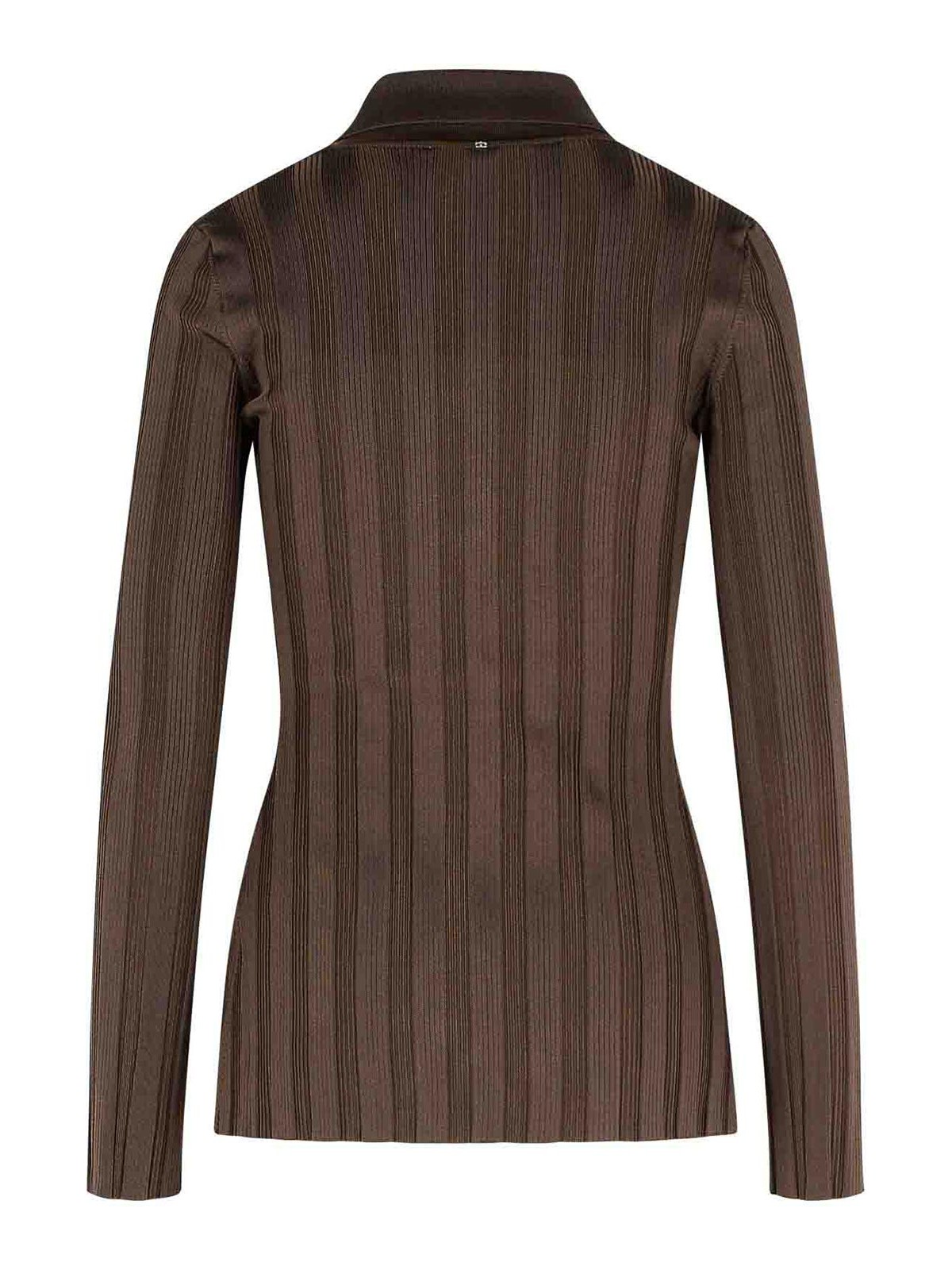 Sportmax Striped Viscose Cardigan Long Sleeves In Multi