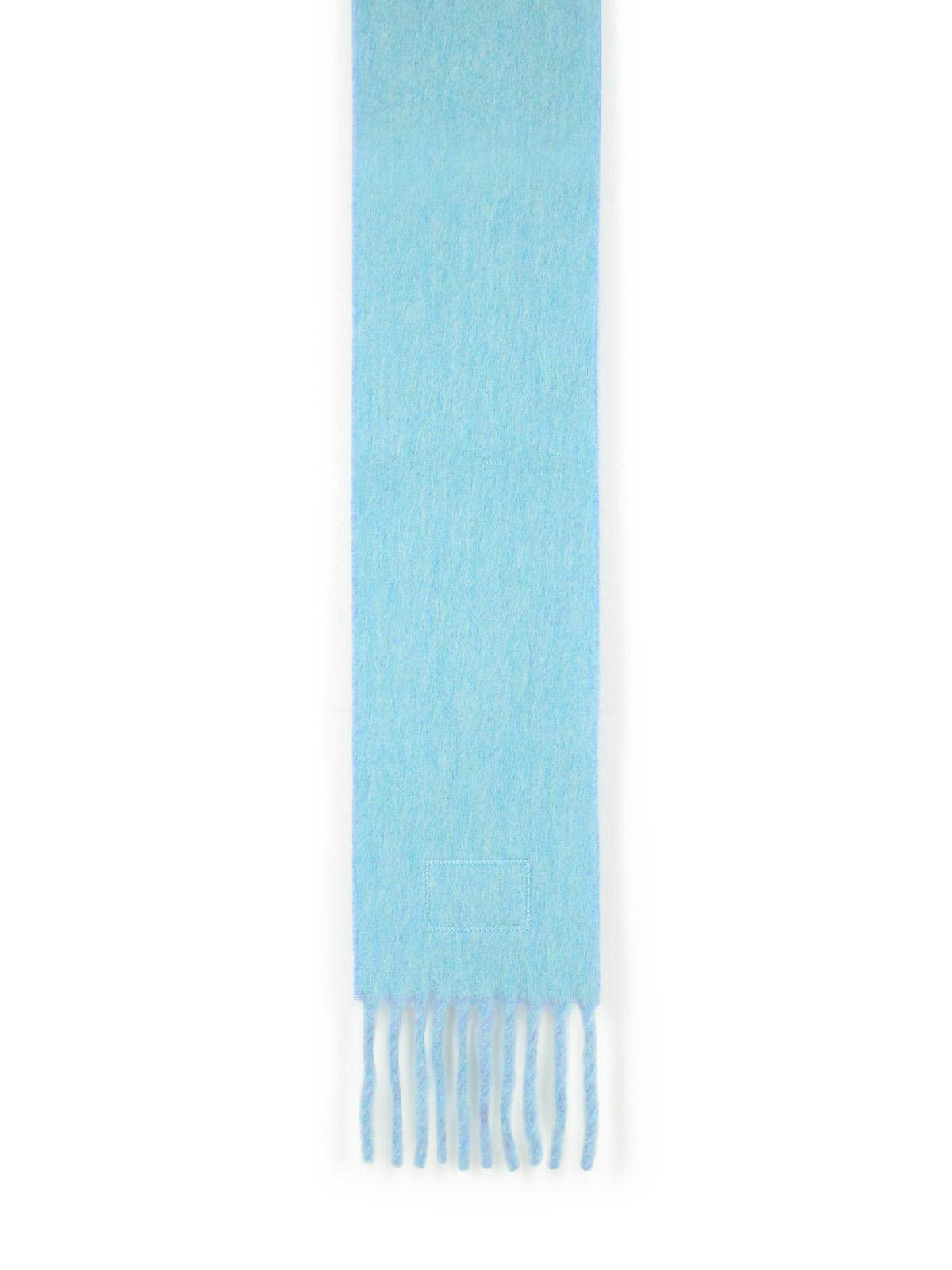 Acne Studios Light Blue Alpaca And Wool Blend Scarf In Blue