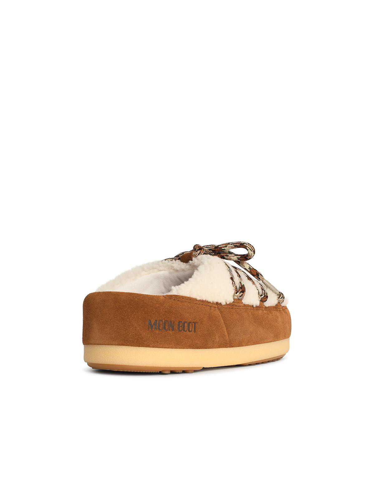 Moon Boot Evx Slippers In Shearling Whisky In Brown