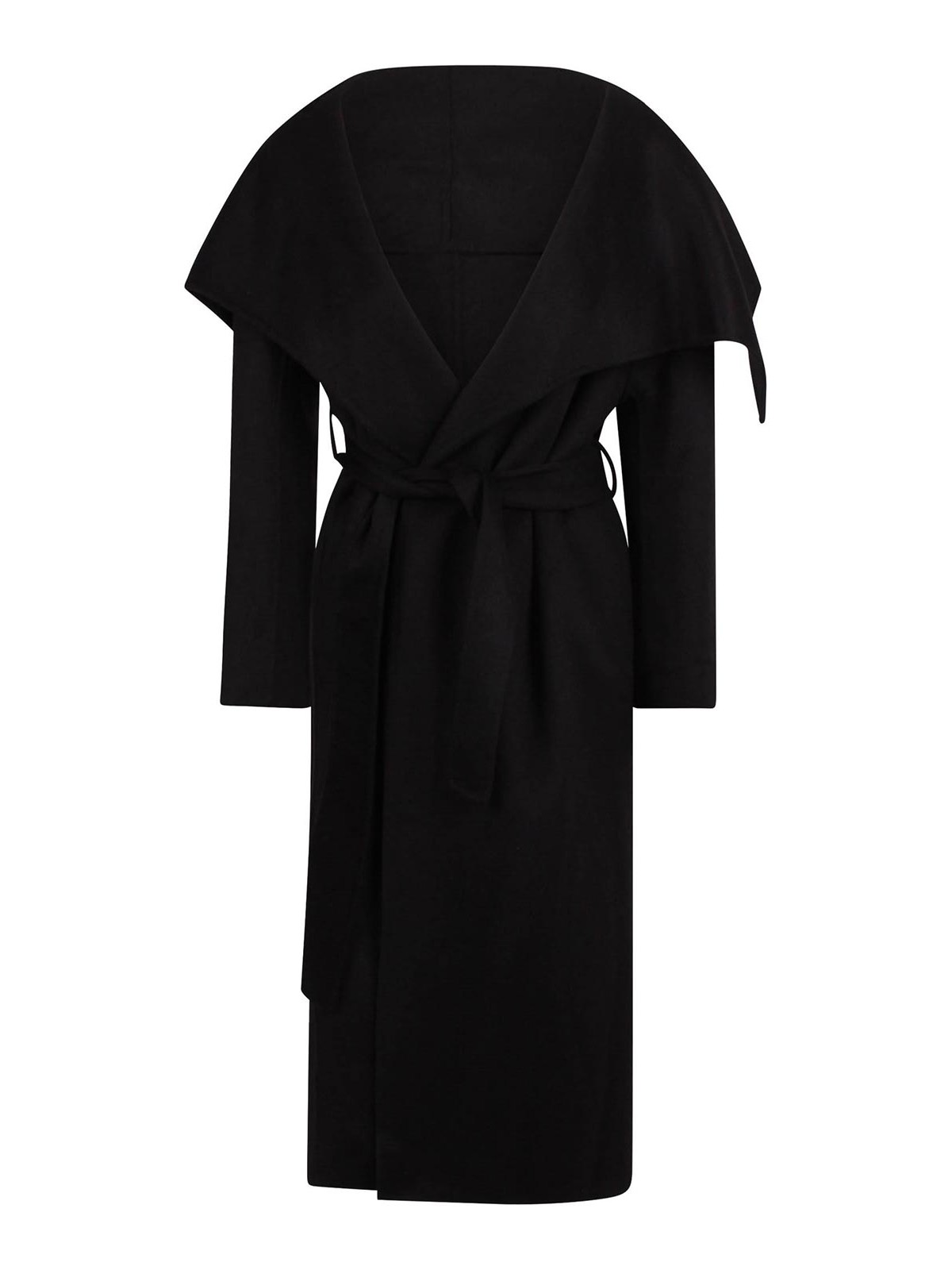 Jovonna London Coat With Life Belt In Black