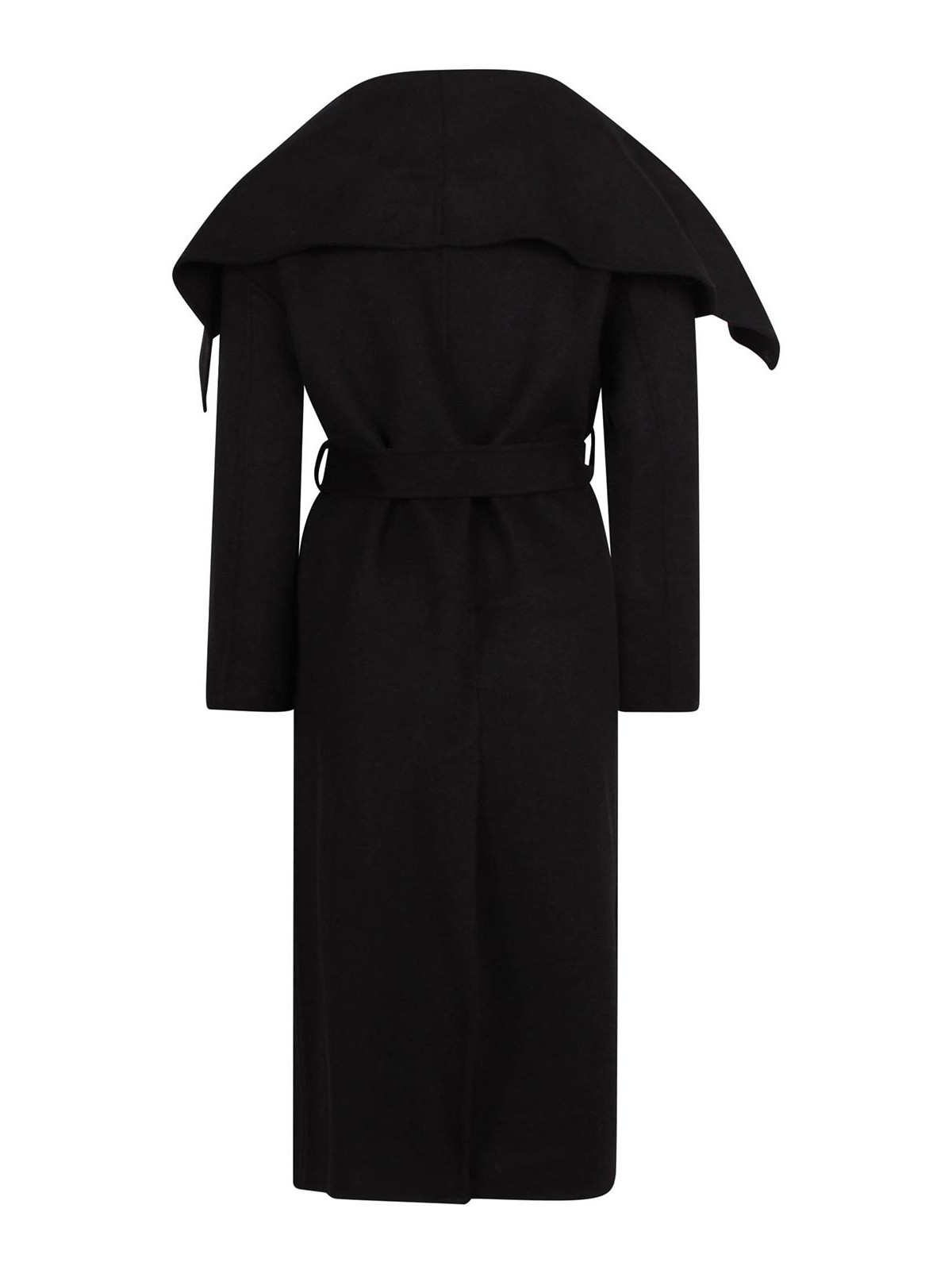 Jovonna London Coat With Life Belt In Black