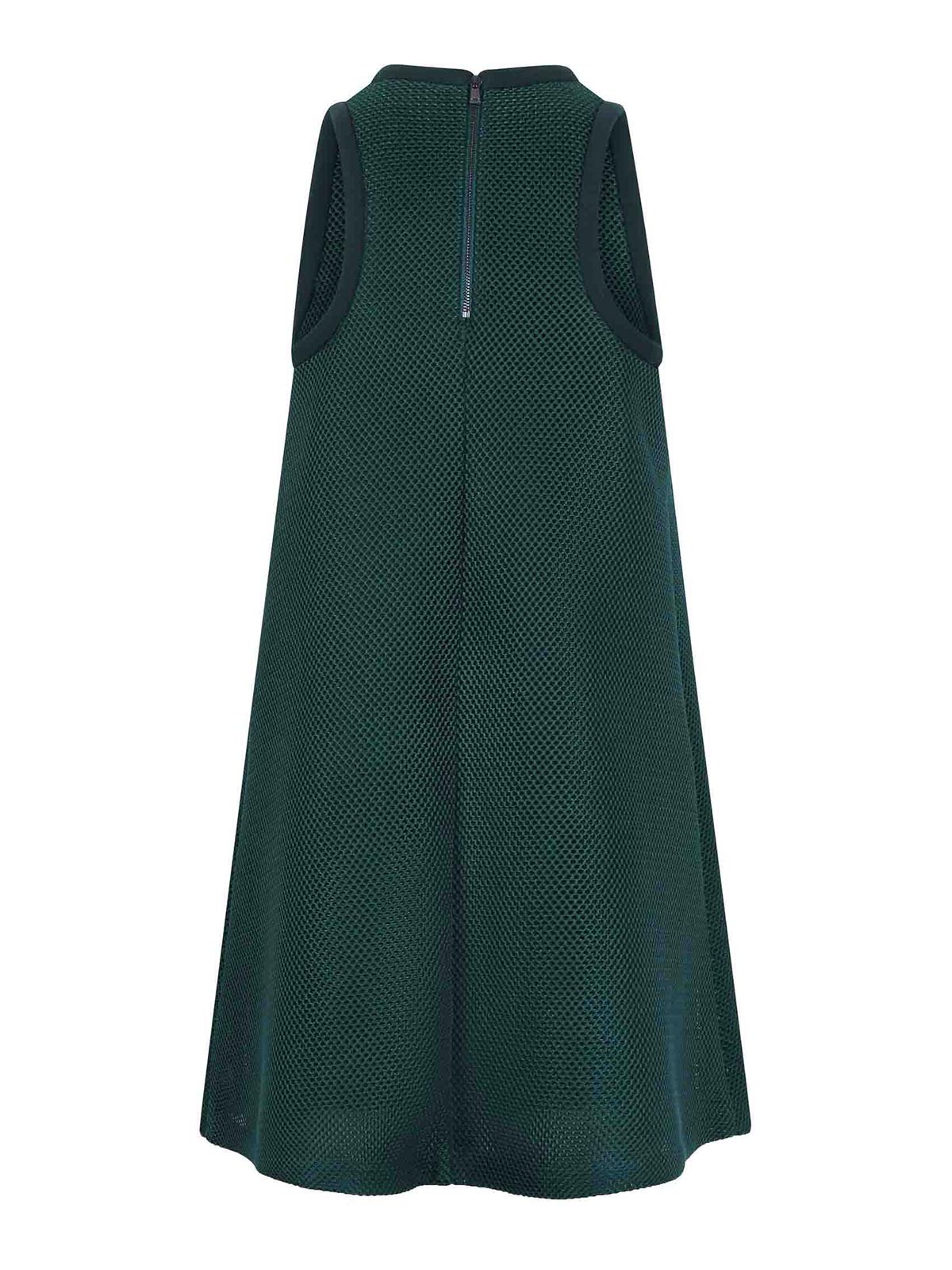 Max Mara Didone Dress On The Technical Network In Animal Print