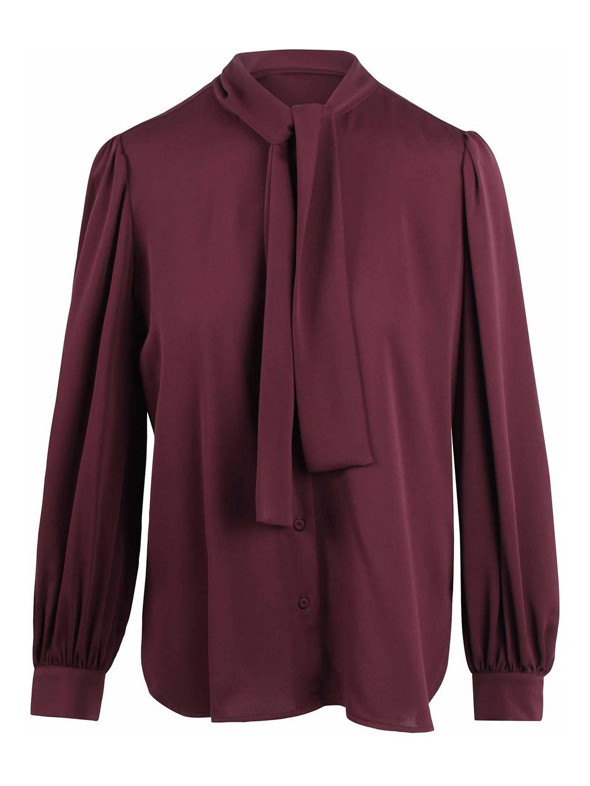 Max Mara Red Silk Button-up Shirt In Red