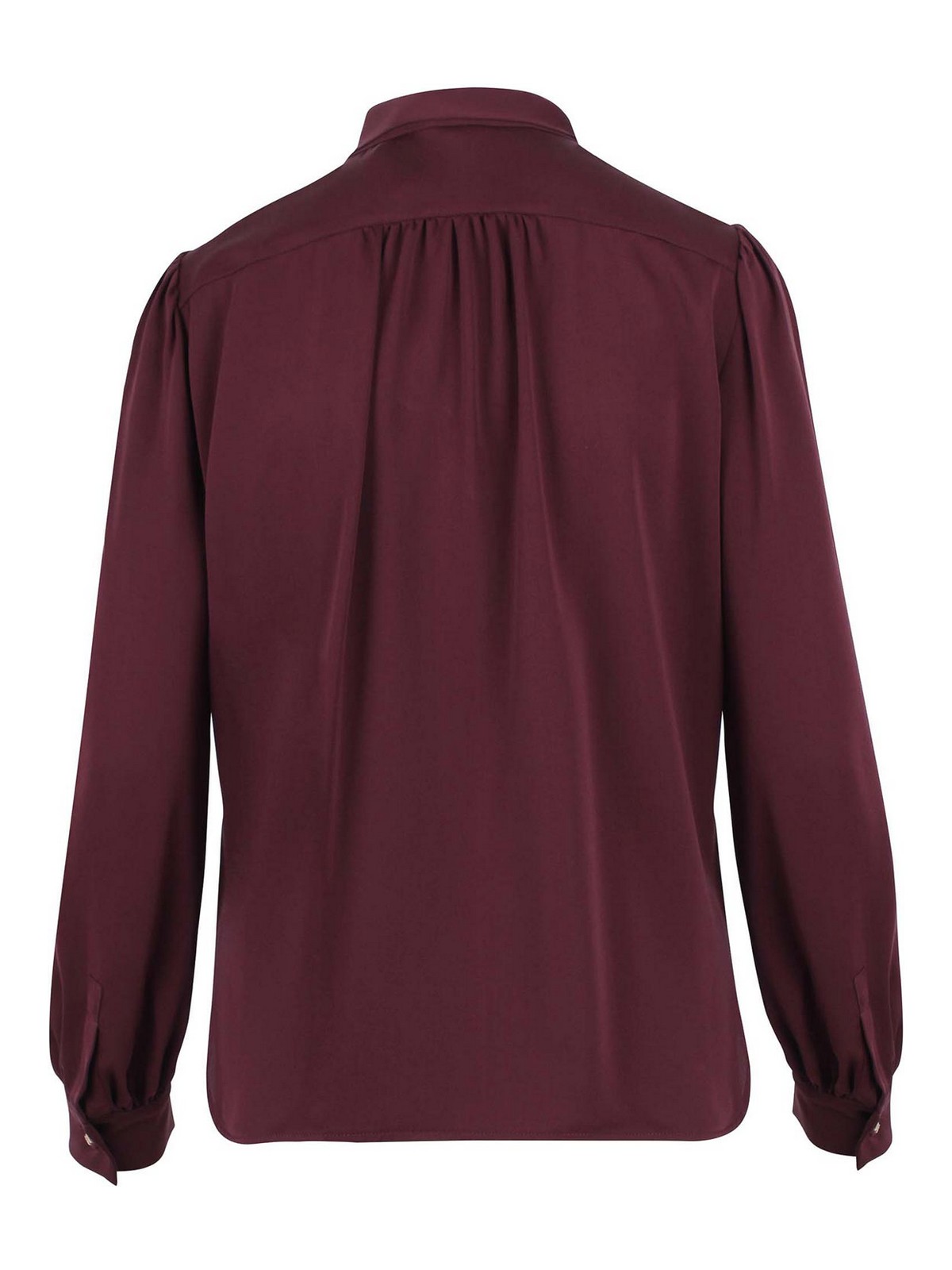 Max Mara Red Silk Button-up Shirt In Red