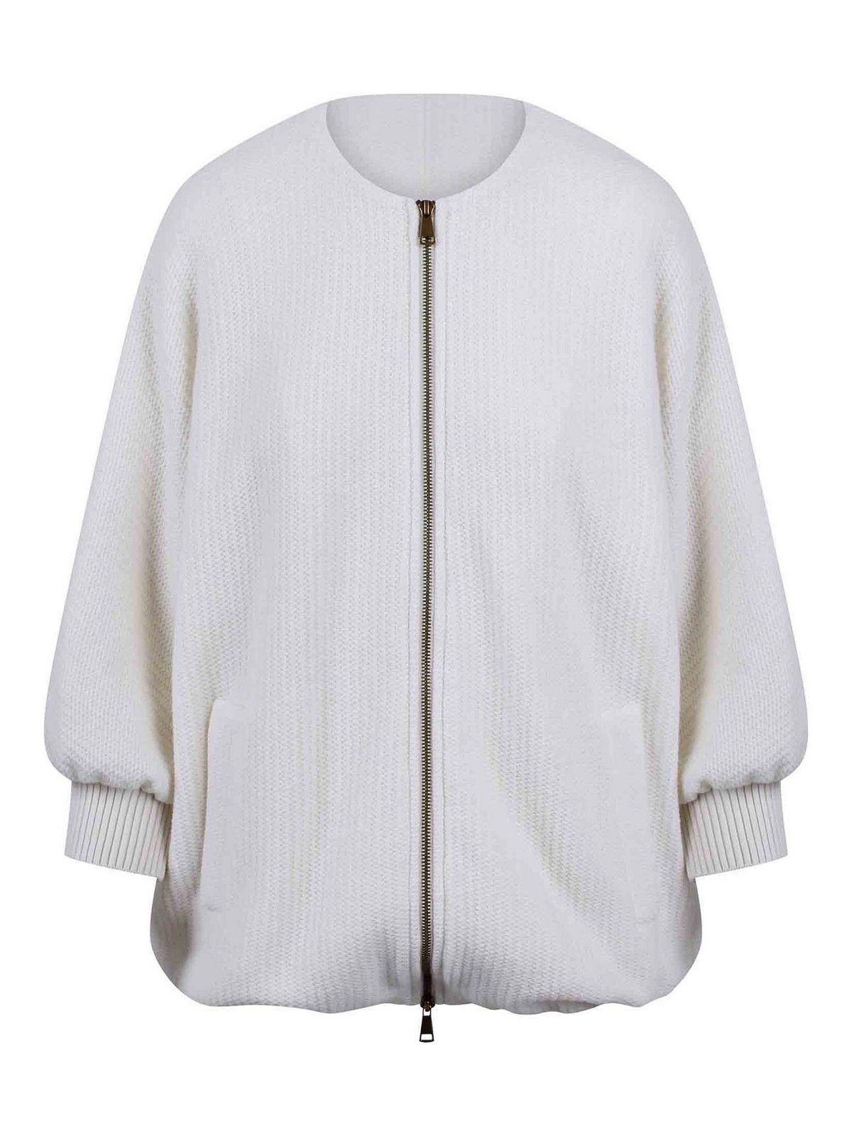 Max Mara Wool And Cashemere Cirino Jacket Jacket In Animal Print