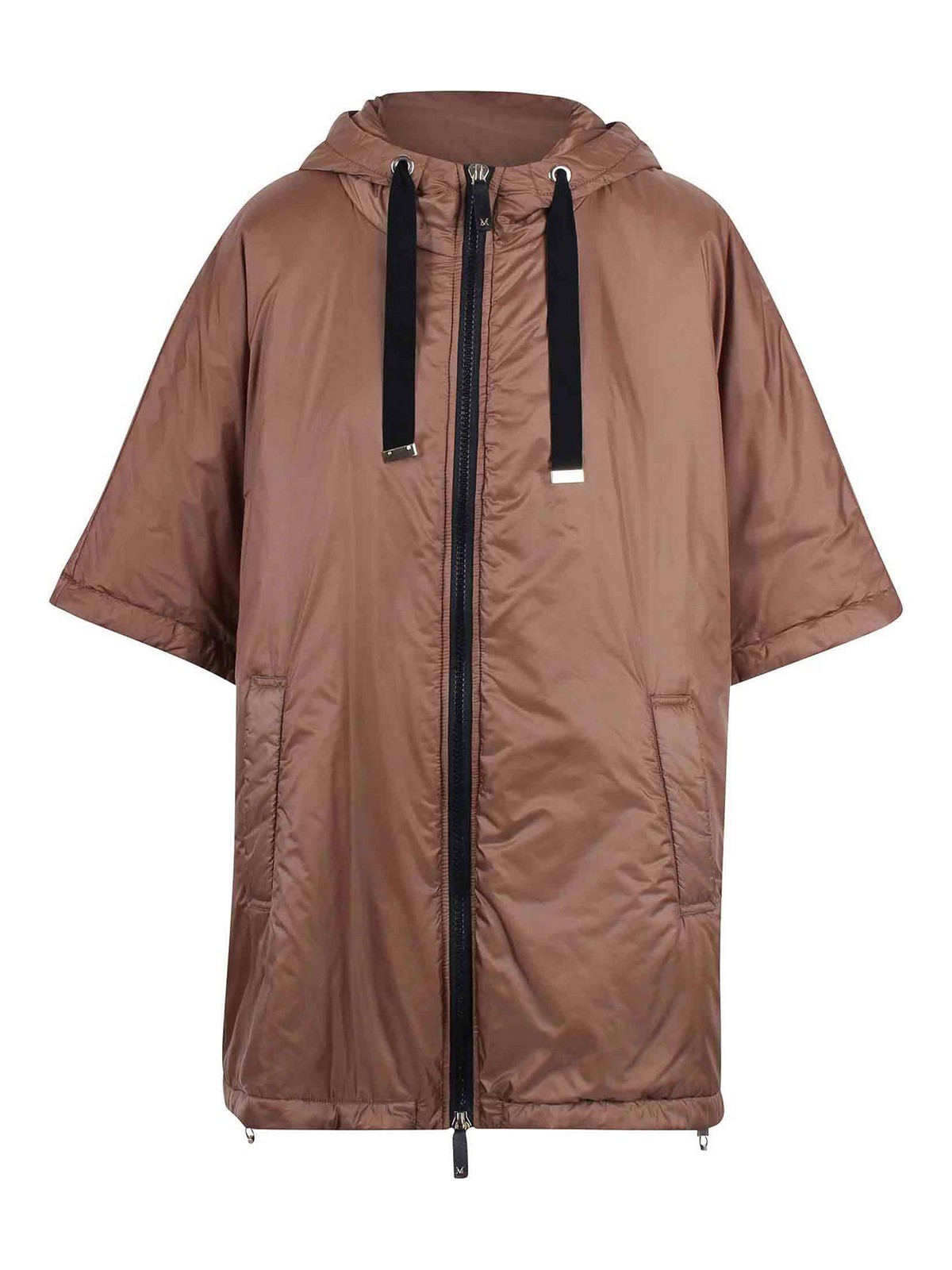 Max Mara The Cube Greenci Padded Cape In Brown