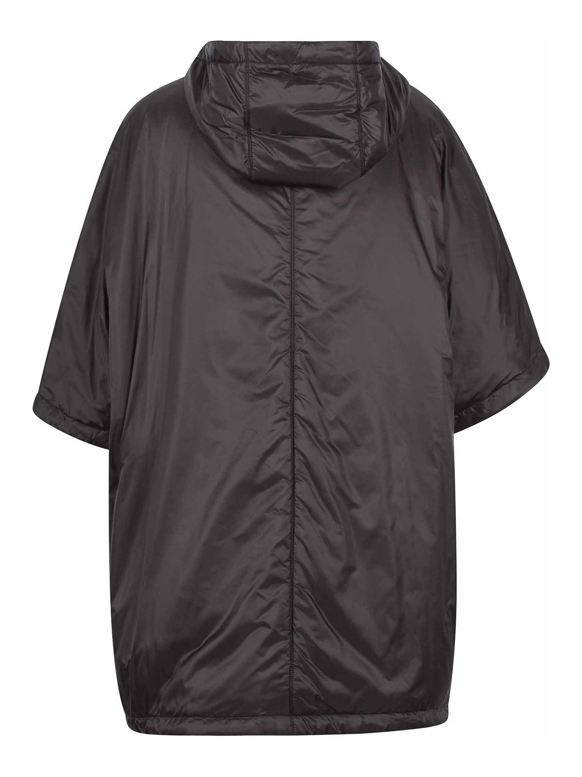Max Mara The Cube Greenci Padded Cape In Black