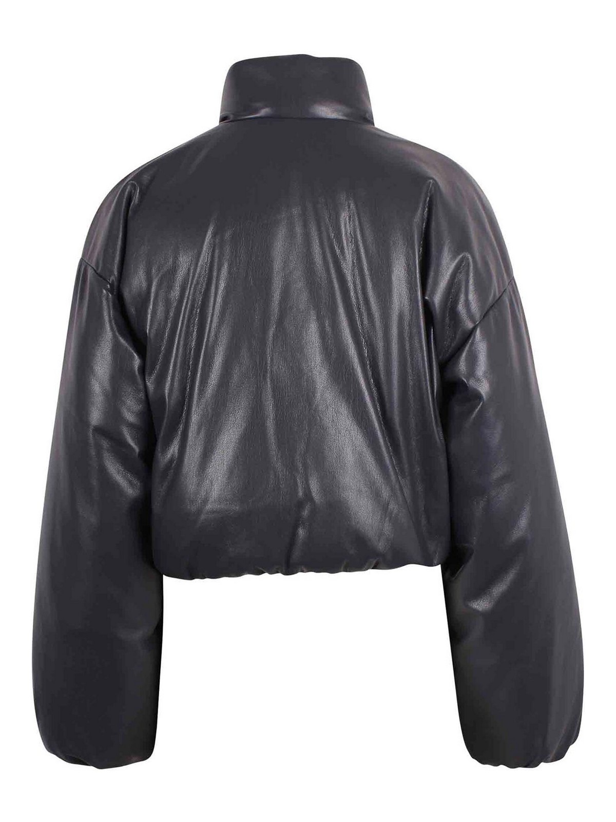 Nanushka Bomber In Ecopelle Imbottito In Blue
