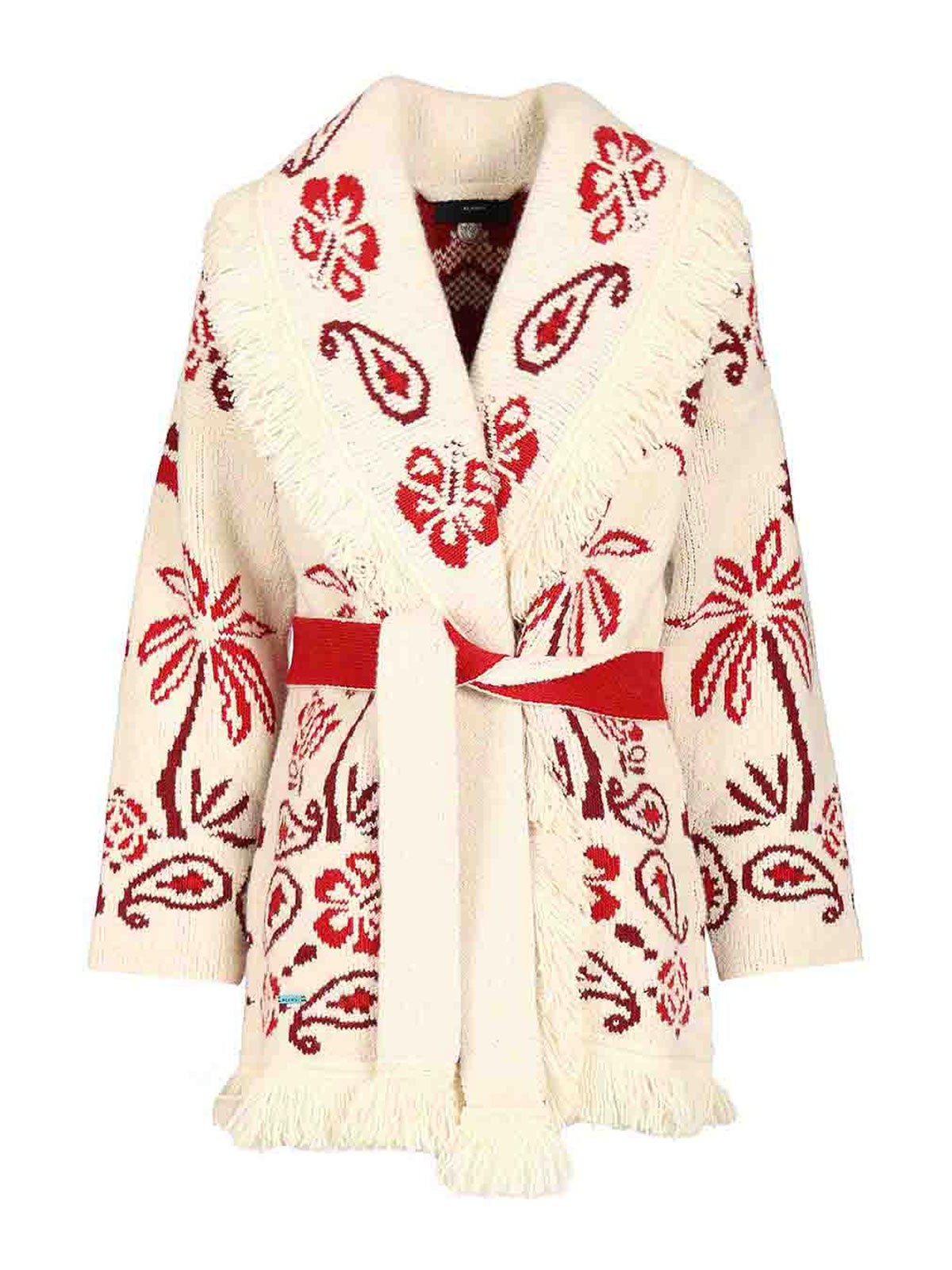 Alanui Glimpse Of Eden Cardigan In Brown