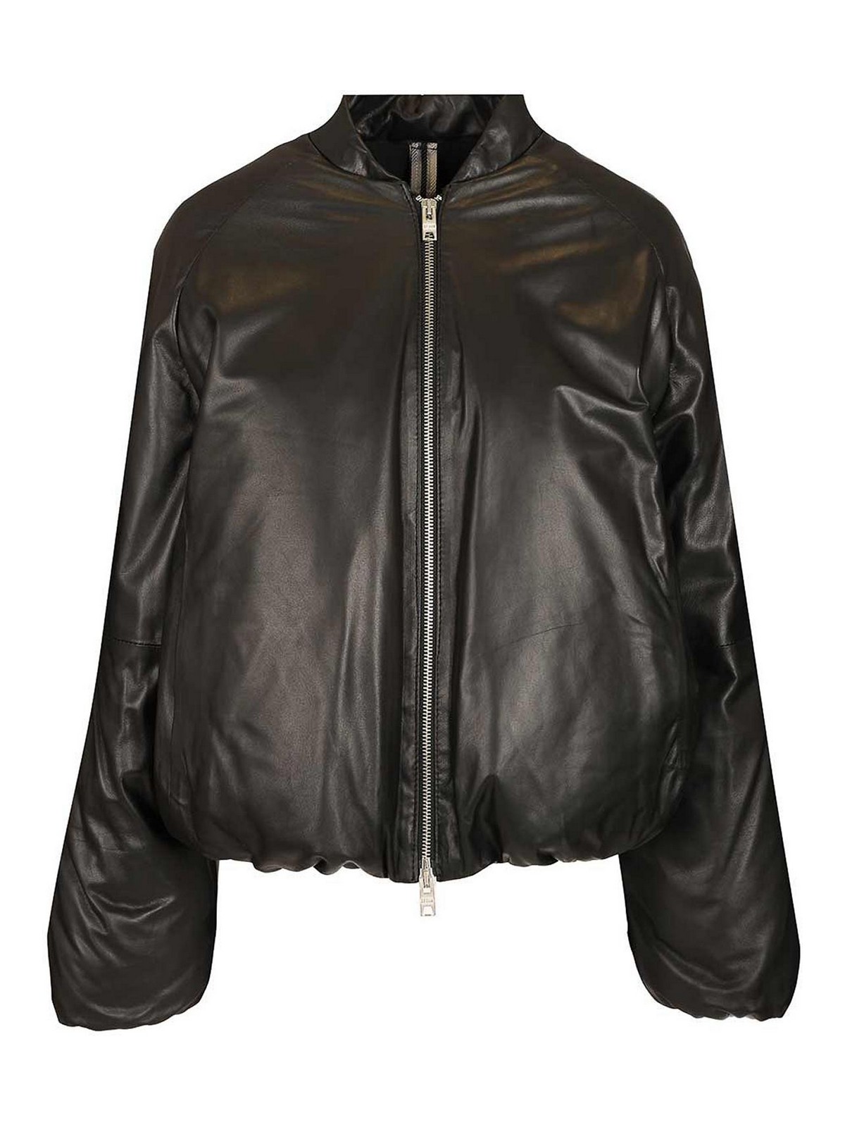 Dfour Padded Bomber Jacket In Black
