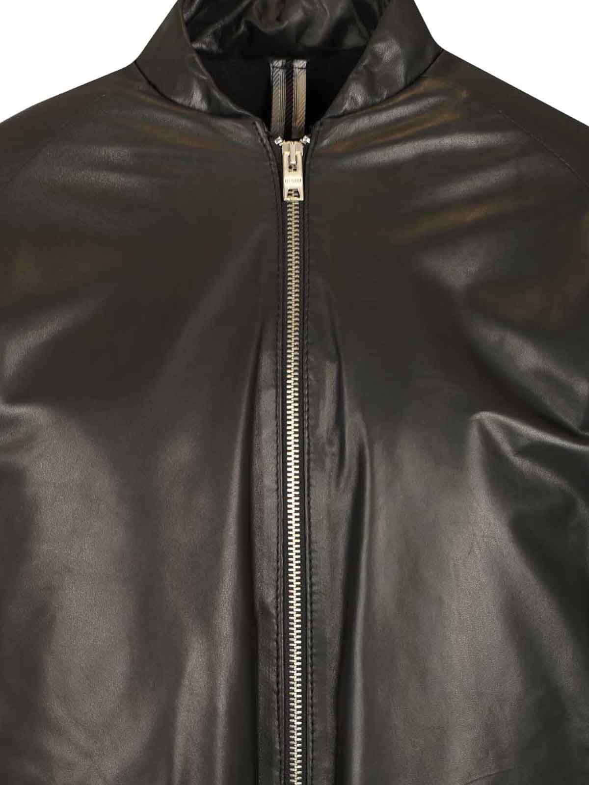 Dfour Padded Bomber Jacket In Black