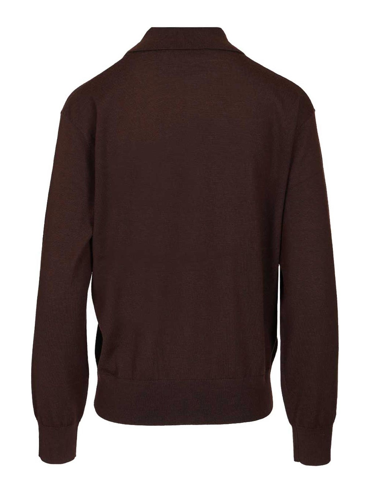 Dries Van Noten Polo Shirt In Brown