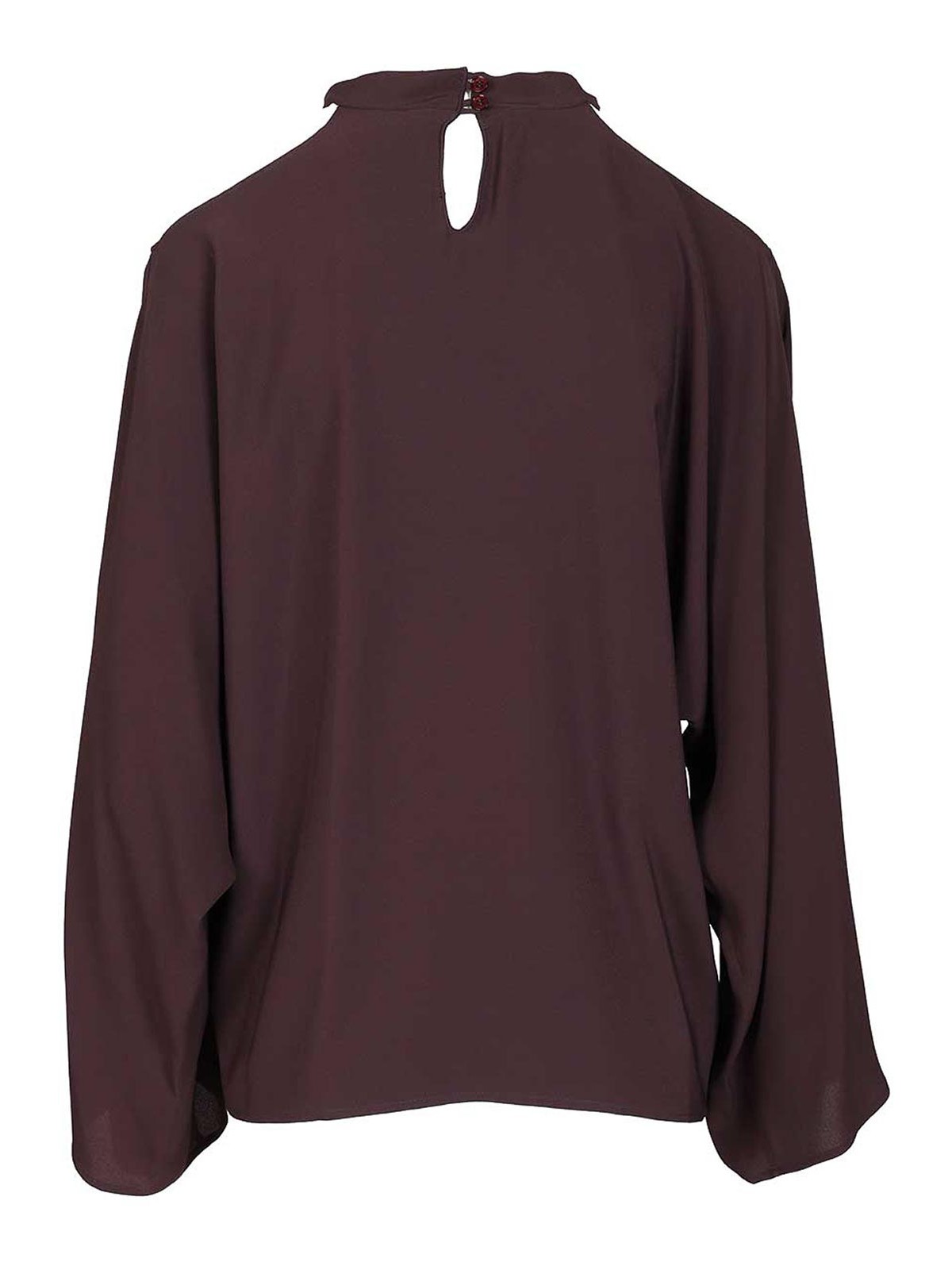 Federica Tosi Silk Blend Blouse In Red