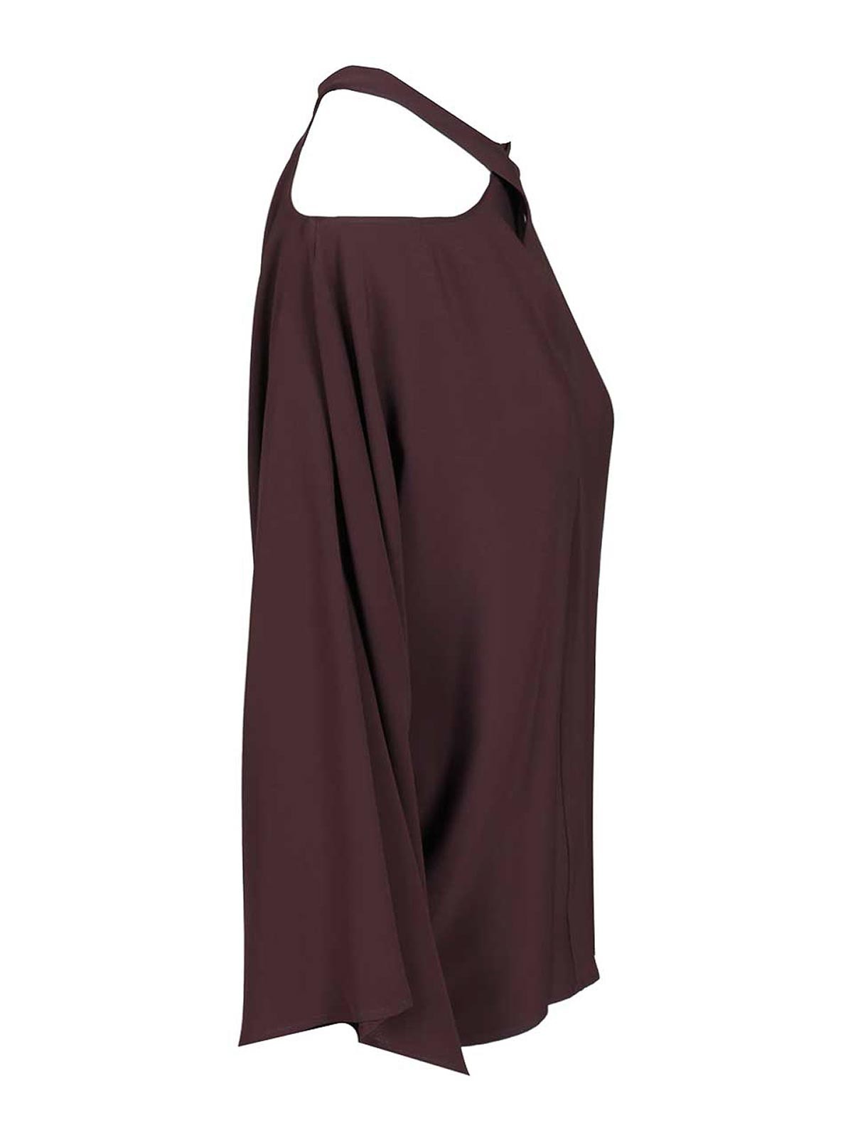 Federica Tosi Silk Blend Blouse In Red