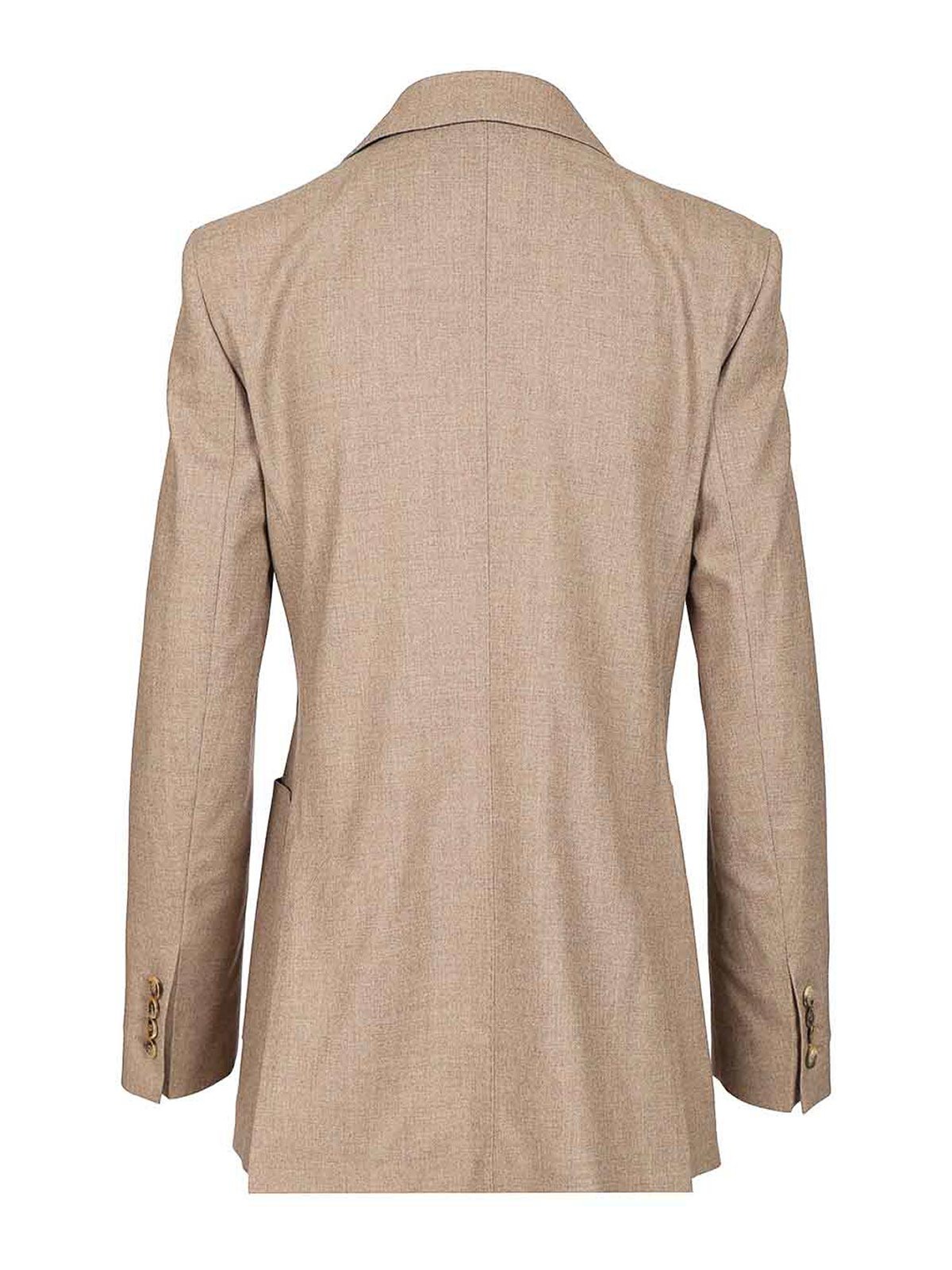 Max Mara Double-breasted Cashmere Blazer In Brown
