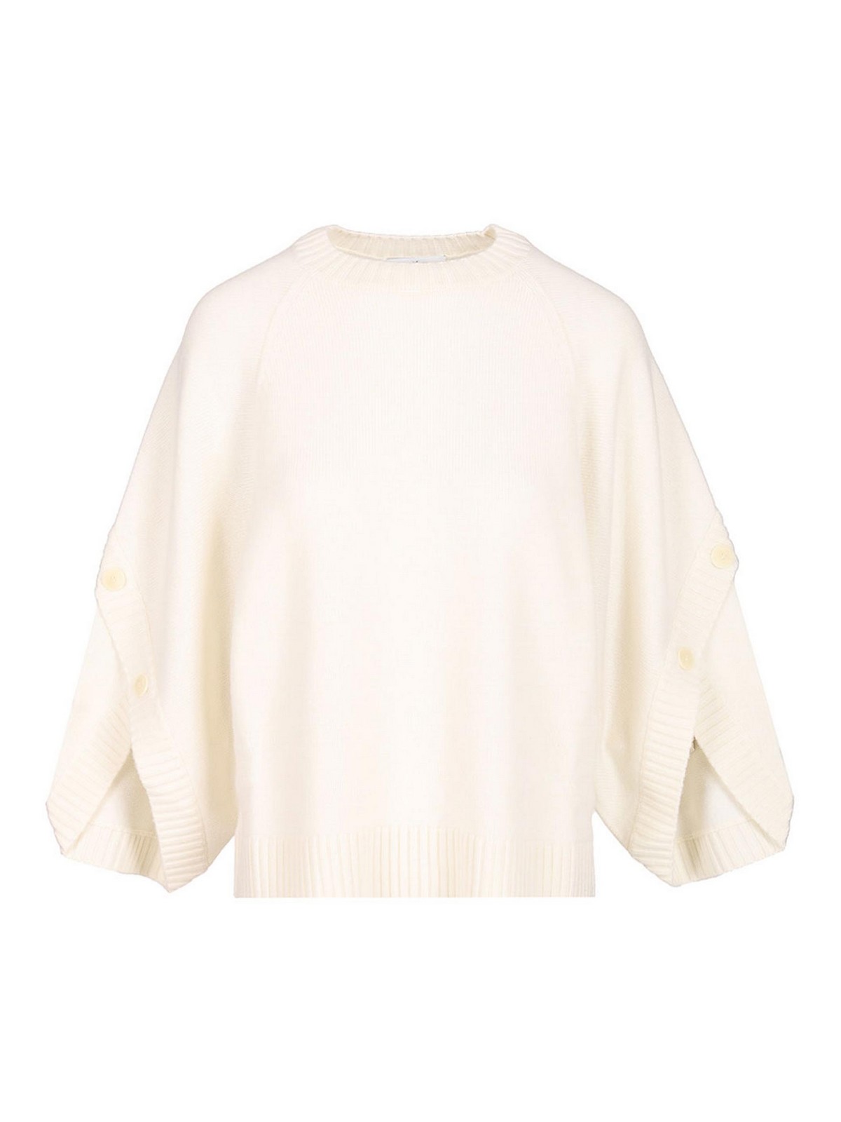 Max Mara Oversized Wool And Cashmere Sweater In White