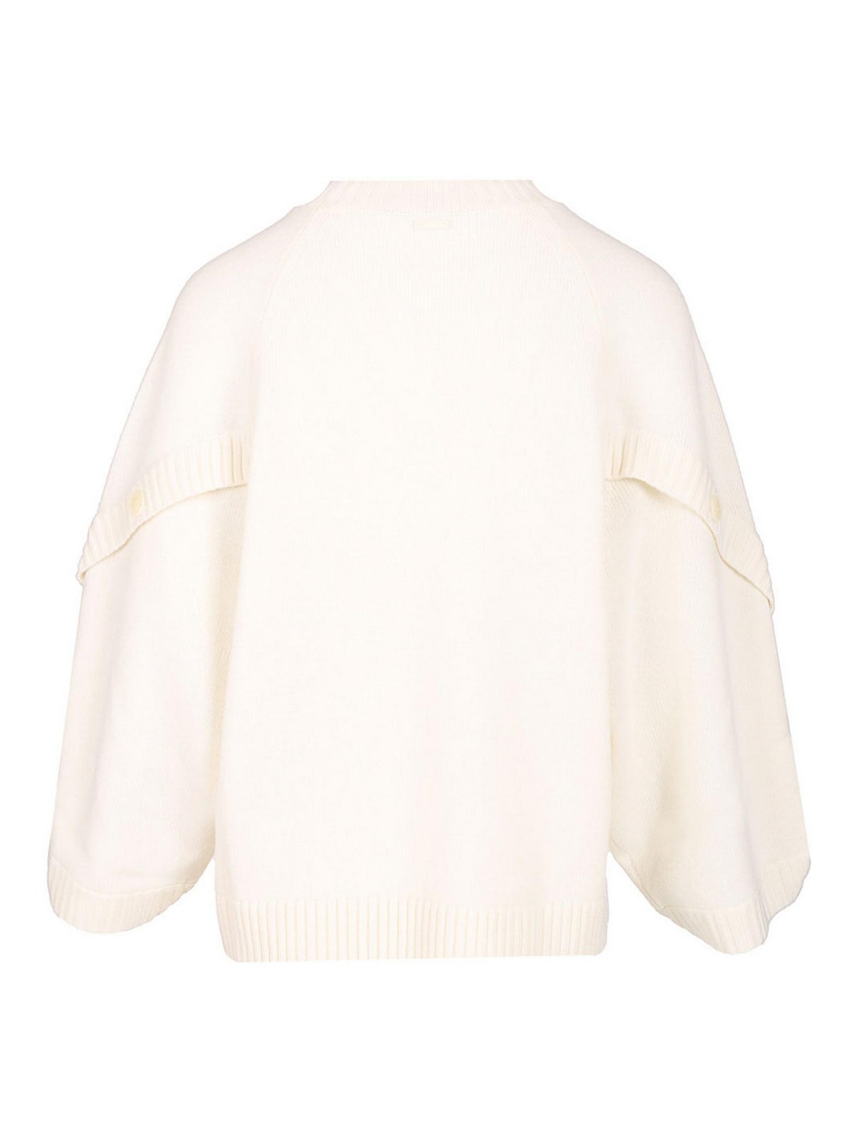 Max Mara Oversized Wool And Cashmere Sweater In White