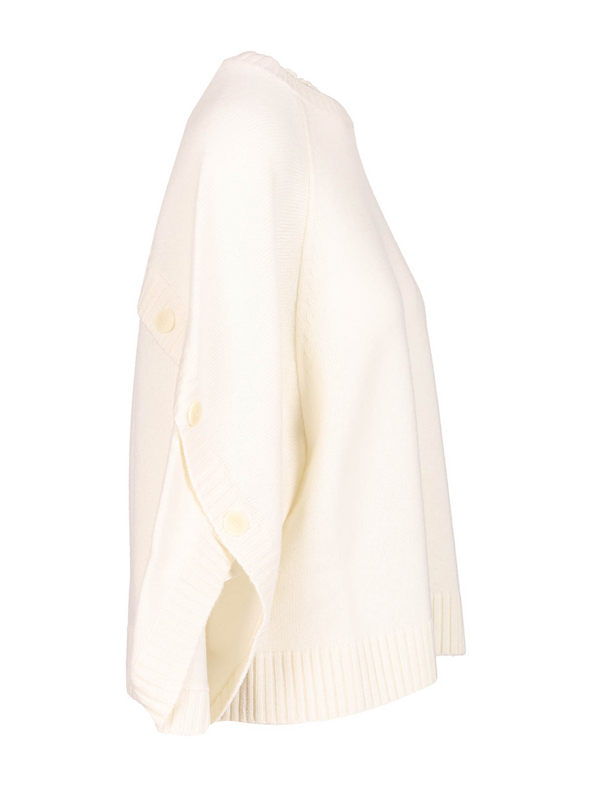 Max Mara Oversized Wool And Cashmere Sweater In White
