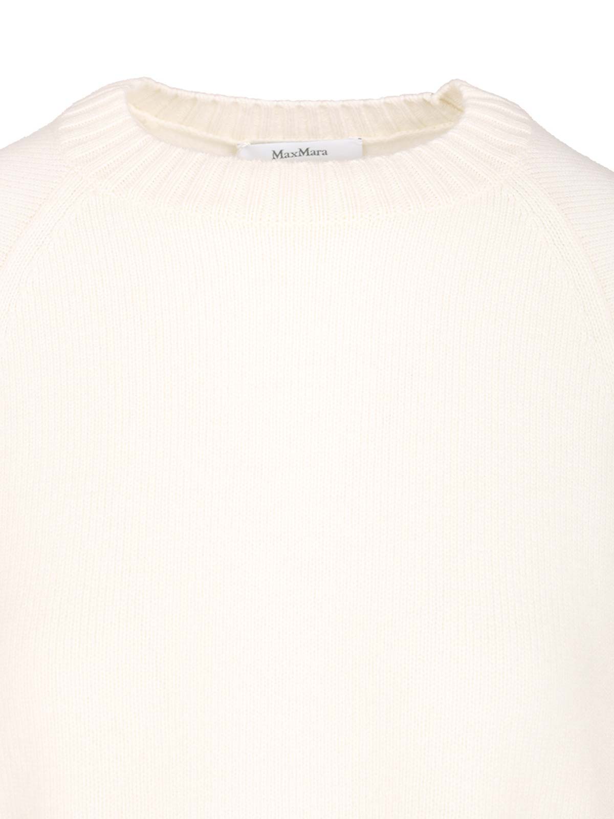 Max Mara Oversized Wool And Cashmere Sweater In White