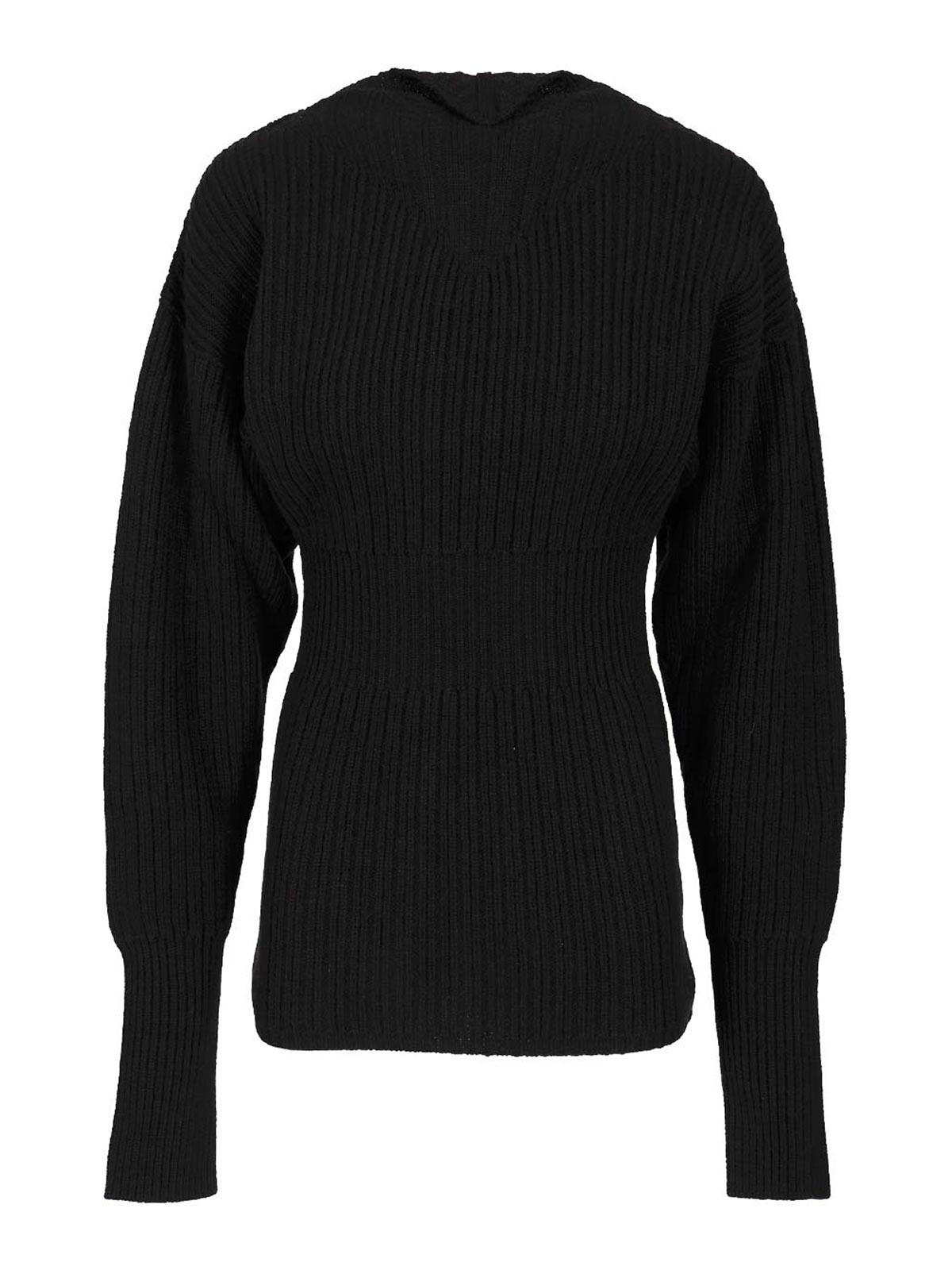 Rick Owens Dafne Wool Sweater In Black
