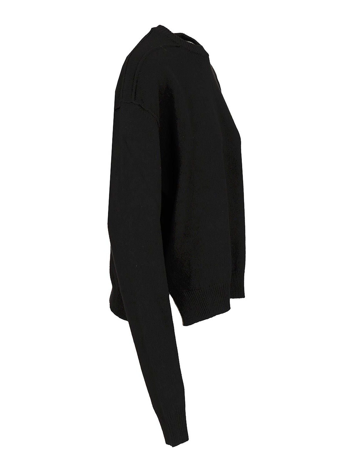 Rick Owens Cashmere And Wool Sweater In Black