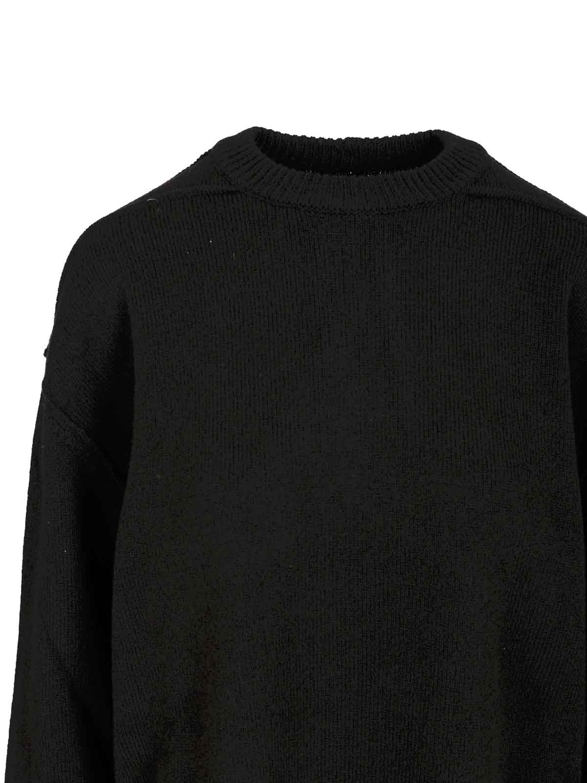 Rick Owens Cashmere And Wool Sweater In Black