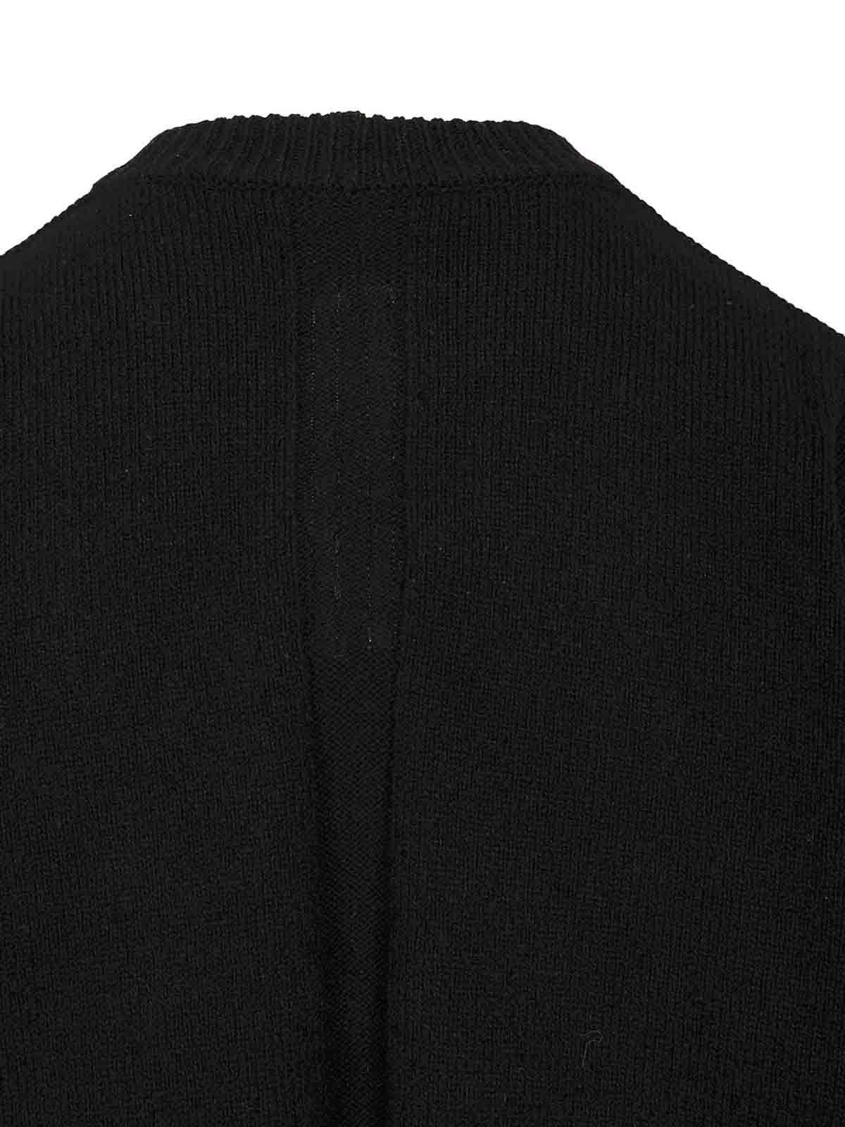 Rick Owens Cashmere And Wool Sweater In Black