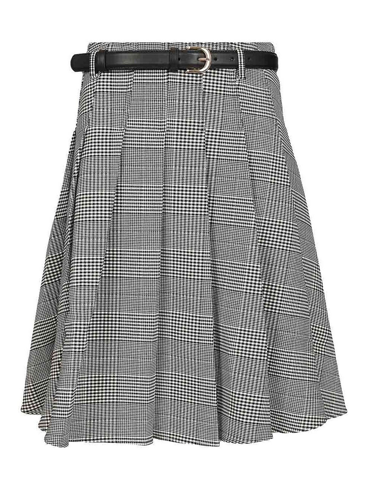 Self-portrait Pleated Midi Skirt In Multi